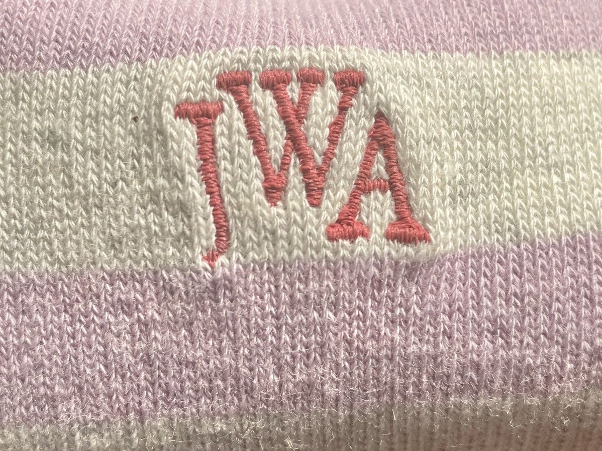 JW Anderson × Uniqlo Pink Gray Lined Color Block Socks Dress Line Crew White Logo Size ONE SIZE - 6 Thumbnail