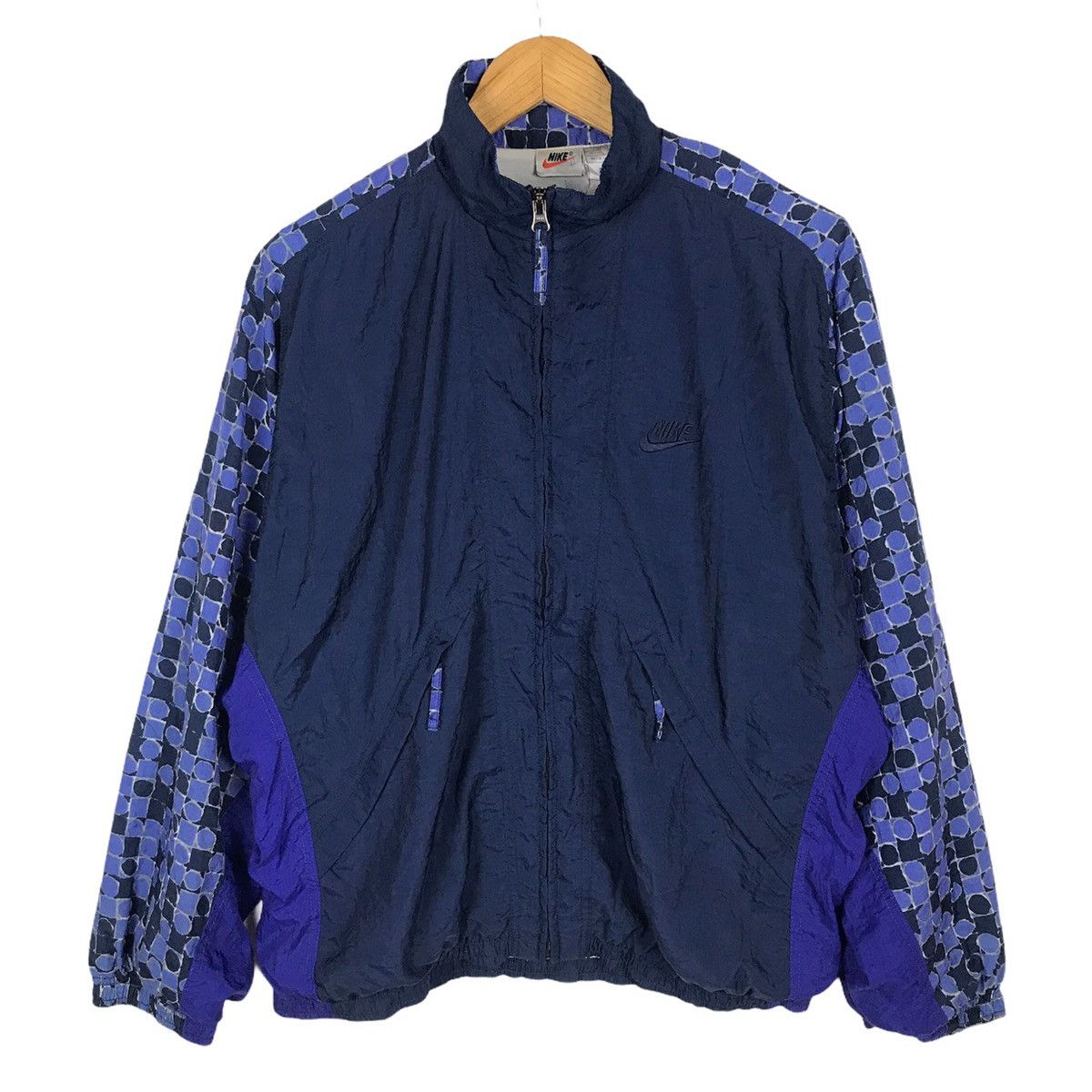 Nike × Vintage 🔥RARE🔥 Vintage 90s Nike Mini Logo Windbreaker Size US M / EU 48-50 / 2 - 1 Thumbnail
