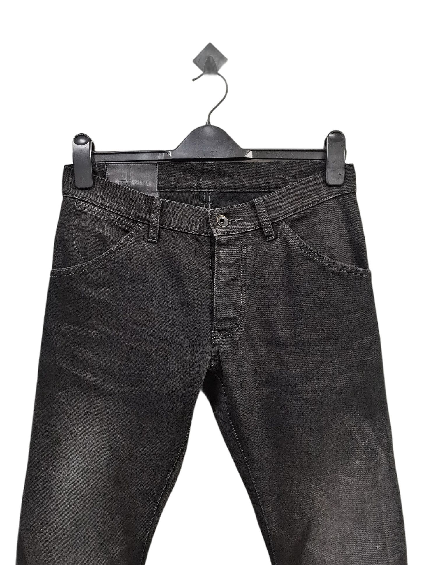 Attachment 🔥ATTACHMENT Asymmetric🔥Curve Cut Distressed Design Jeans Size US 30 / EU 46 - 2 Thumbnail