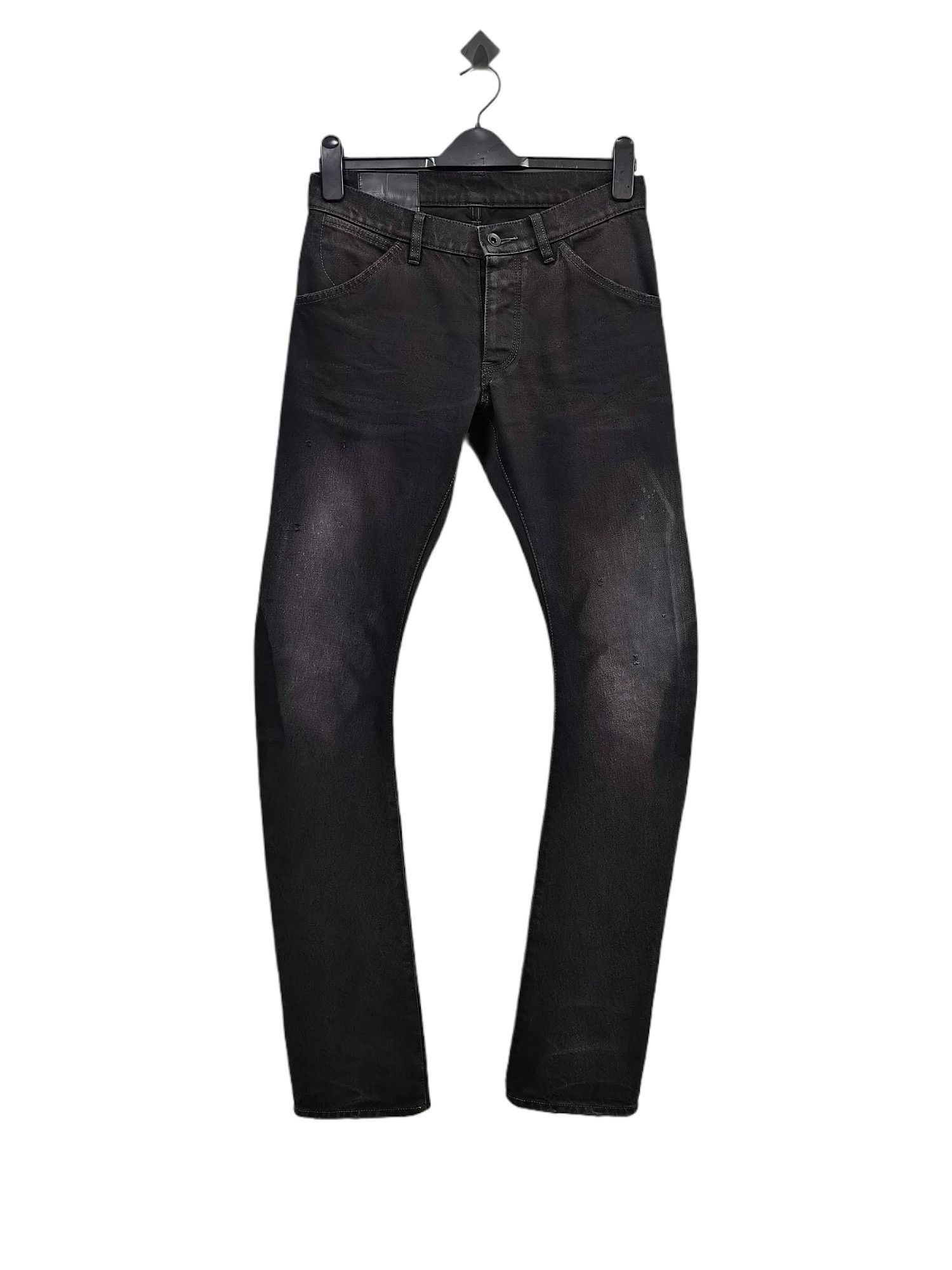 Attachment 🔥ATTACHMENT Asymmetric🔥Curve Cut Distressed Design Jeans Size US 30 / EU 46 - 1 Thumbnail