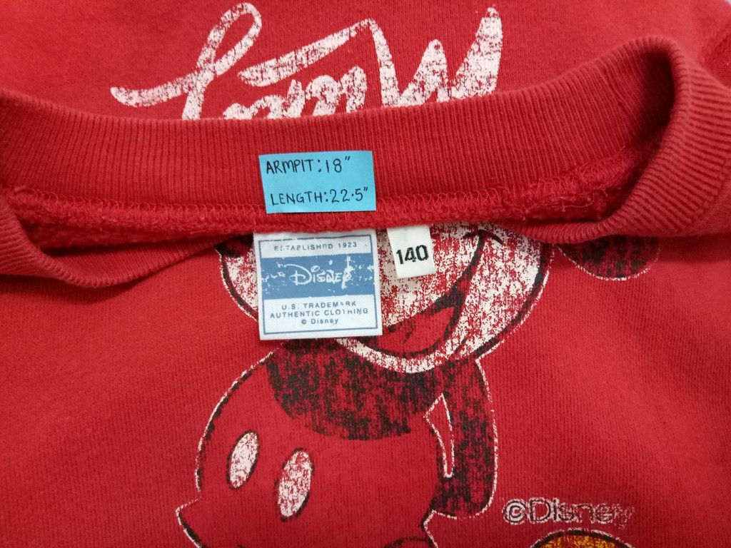 Cartoon Network 🔥🔥🔥Mickey Mouse Sweatshirt Rare Design Size US S / EU 44-46 / 1 - 3 Thumbnail