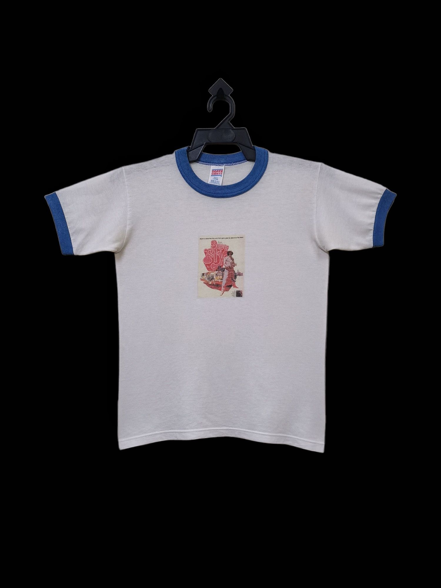 Band Tees Curtis Mayfield SuperFly Band 5050 PolyCotton Ringer T-shirt Size US XS / EU 42 / 0 - 4 Thumbnail