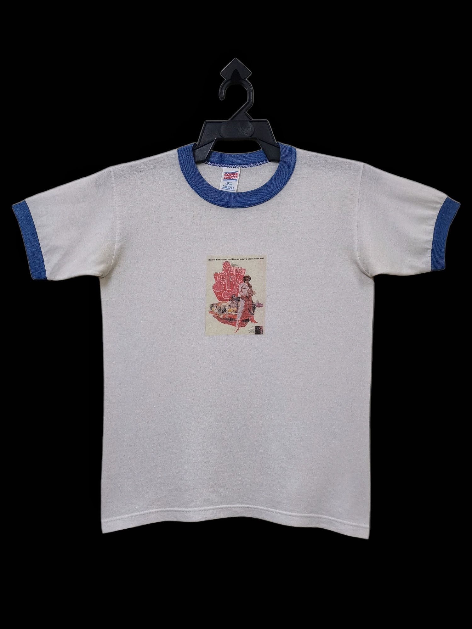 Band Tees Curtis Mayfield SuperFly Band 5050 PolyCotton Ringer T-shirt Size US XS / EU 42 / 0 - 9 Thumbnail