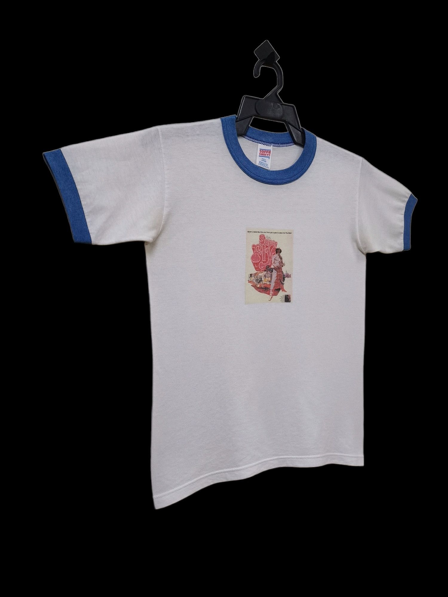 Band Tees Curtis Mayfield SuperFly Band 5050 PolyCotton Ringer T-shirt Size US XS / EU 42 / 0 - 18 Thumbnail