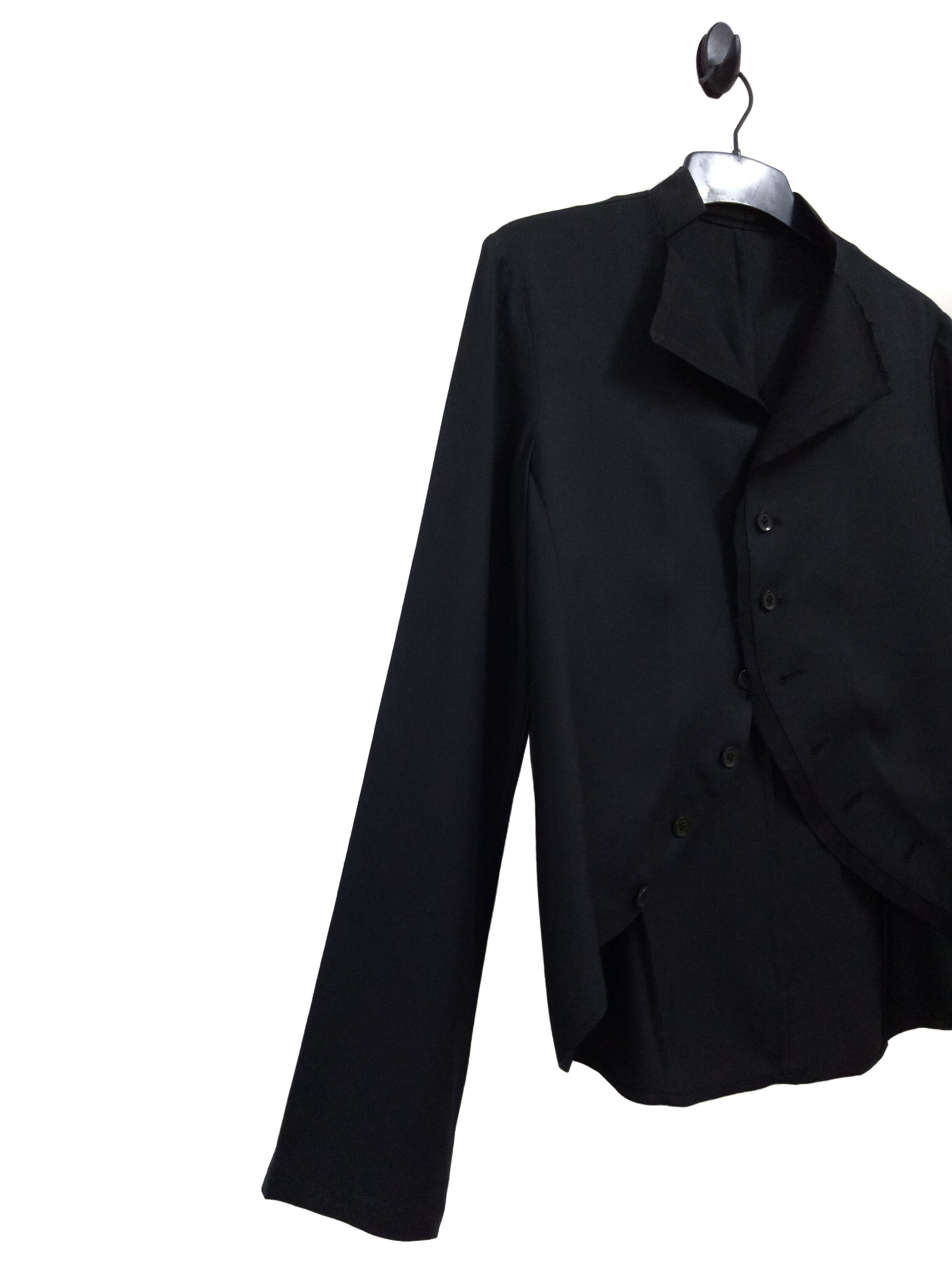 Yohji Yamamoto 🔥🔥🔥Yohji Yamamoto + Noir Silk Wool Unusual Rare Cutting Size US S / EU 44-46 / 1 - 5 Thumbnail