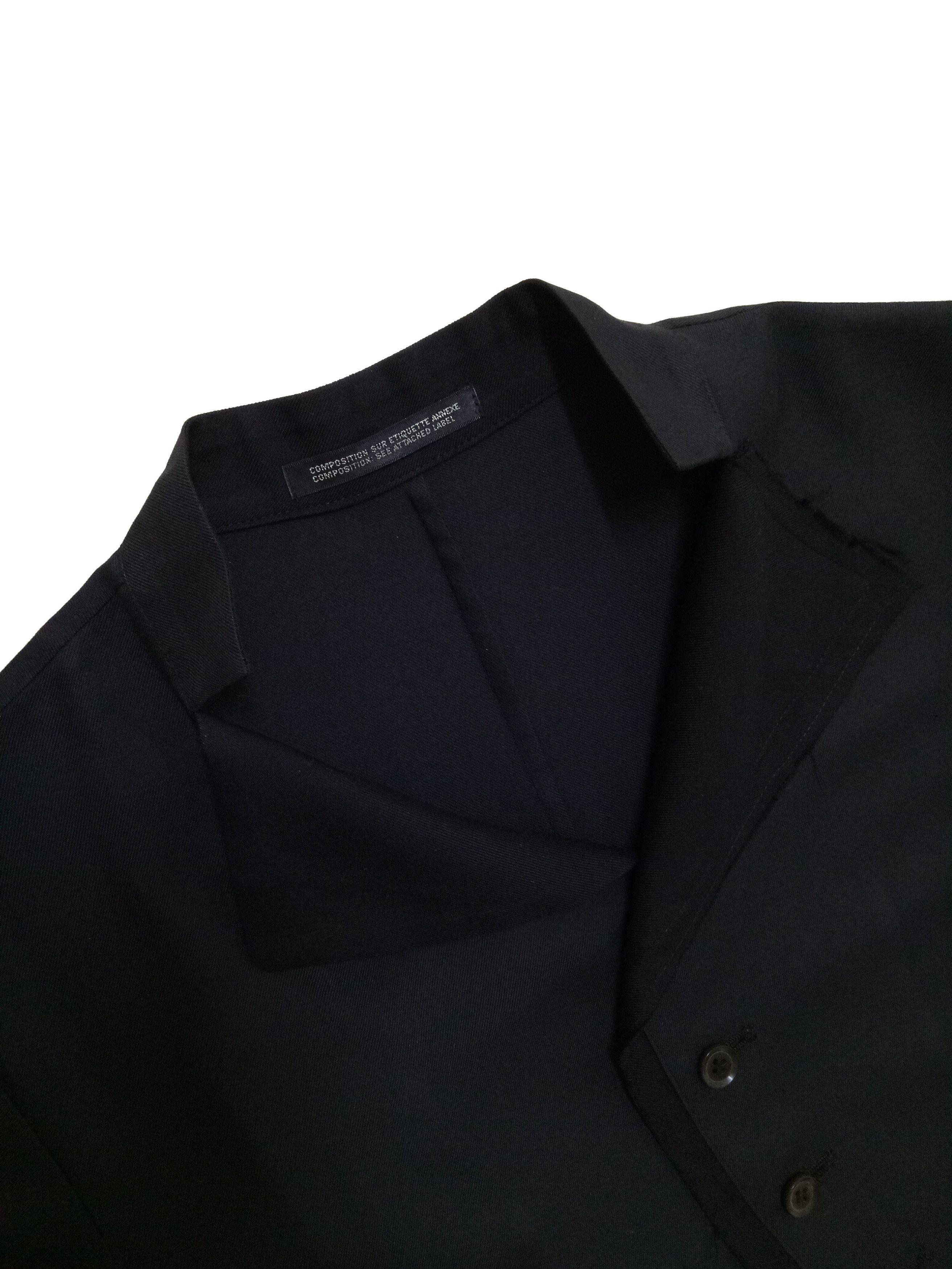 Yohji Yamamoto 🔥🔥🔥Yohji Yamamoto + Noir Silk Wool Unusual Rare Cutting Size US S / EU 44-46 / 1 - 7 Thumbnail