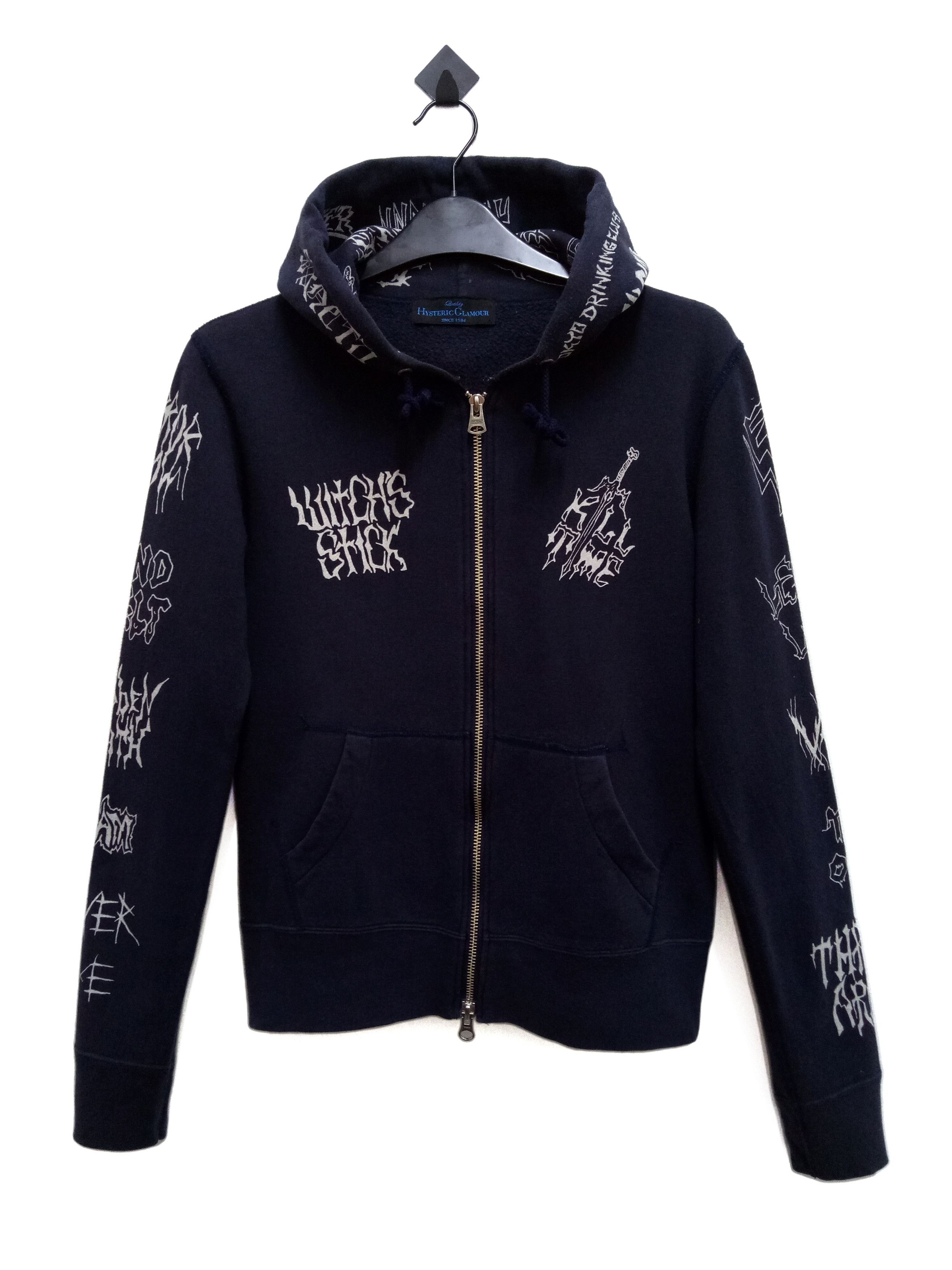 Hysteric Glamour 🔥🔥🔥Hysteric Glamour X Metal Band FullPrint Zipper Hoodie Size US XS / EU 42 / 0 - 4 Thumbnail