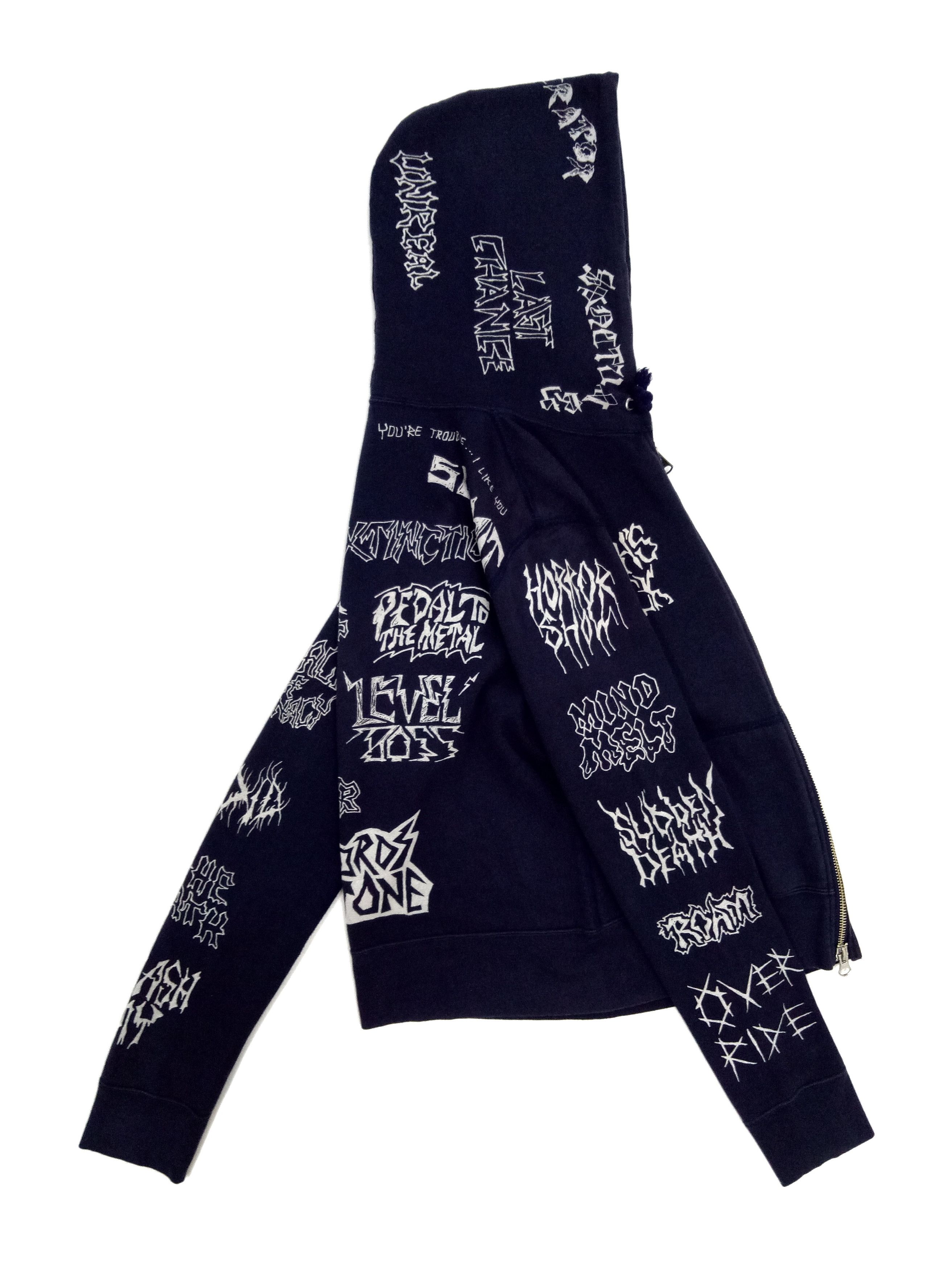 Hysteric Glamour 🔥🔥🔥Hysteric Glamour X Metal Band FullPrint Zipper Hoodie Size US XS / EU 42 / 0 - 1 Thumbnail