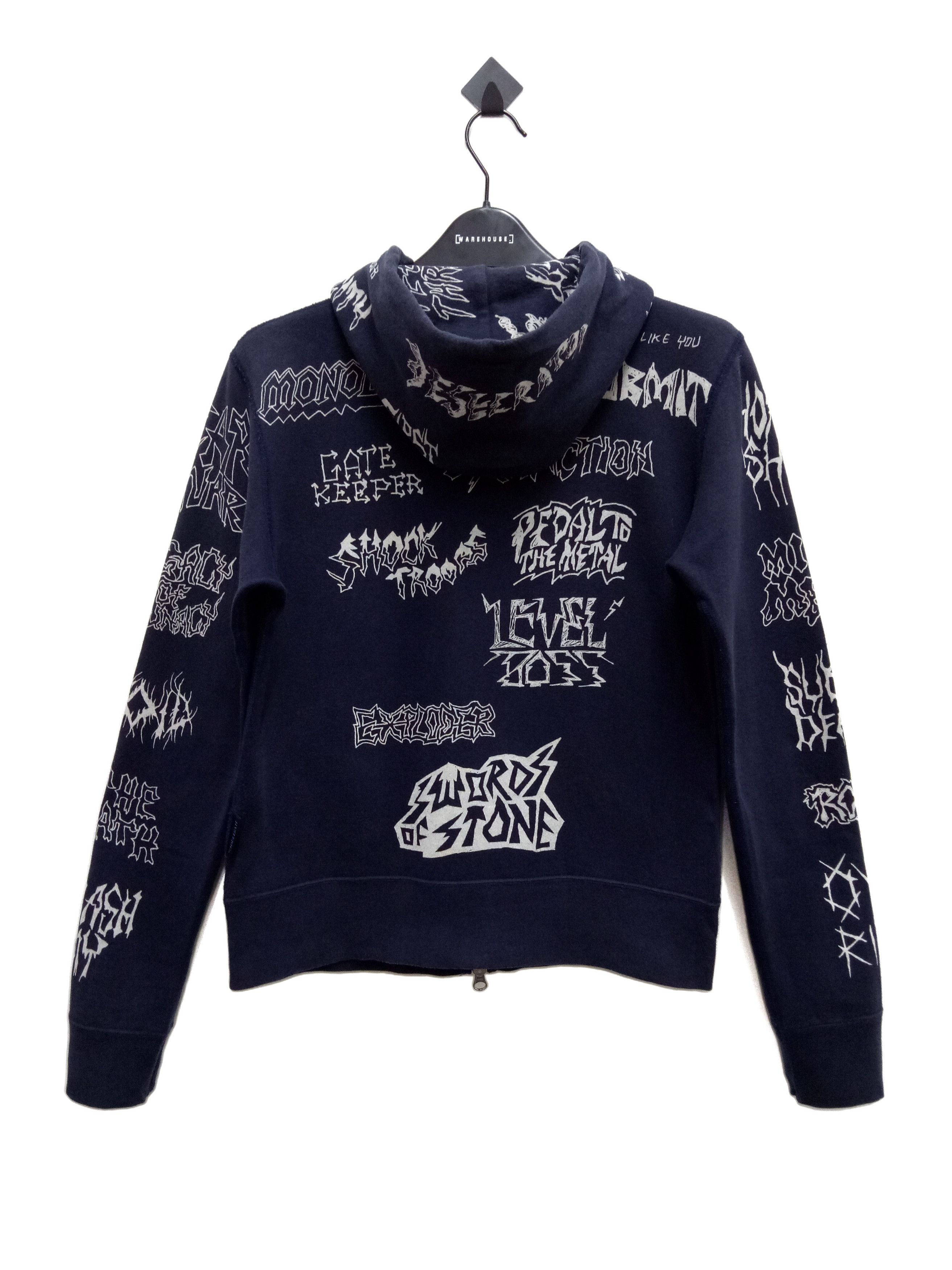 Hysteric Glamour 🔥🔥🔥Hysteric Glamour X Metal Band FullPrint Zipper Hoodie Size US XS / EU 42 / 0 - 3 Thumbnail