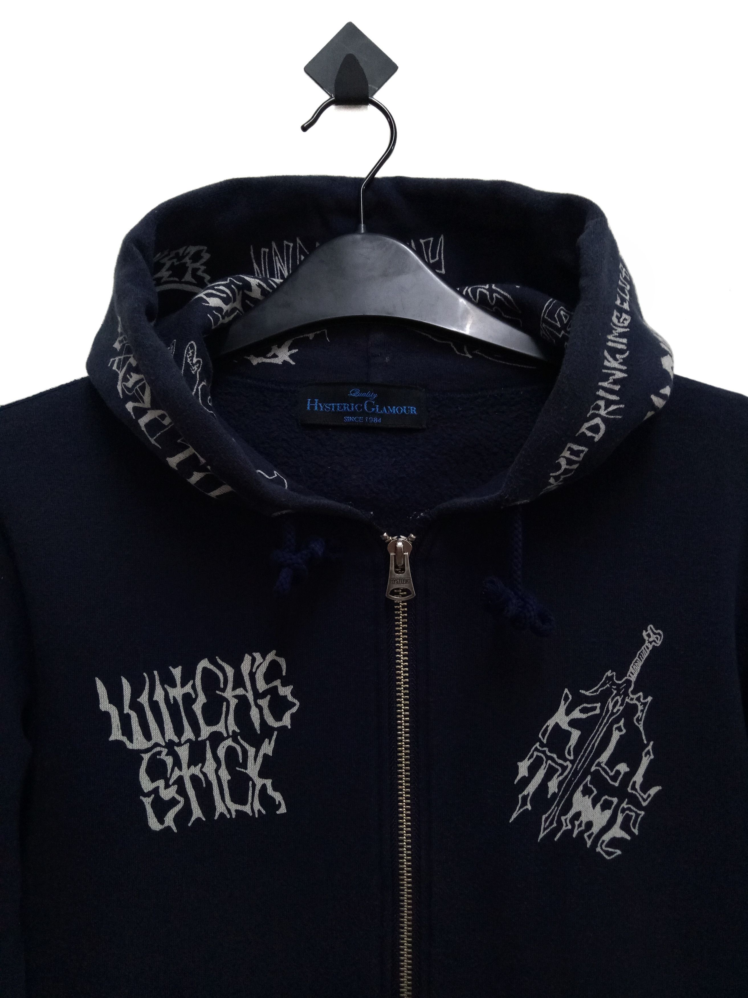 Hysteric Glamour 🔥🔥🔥Hysteric Glamour X Metal Band FullPrint Zipper Hoodie Size US XS / EU 42 / 0 - 5 Thumbnail