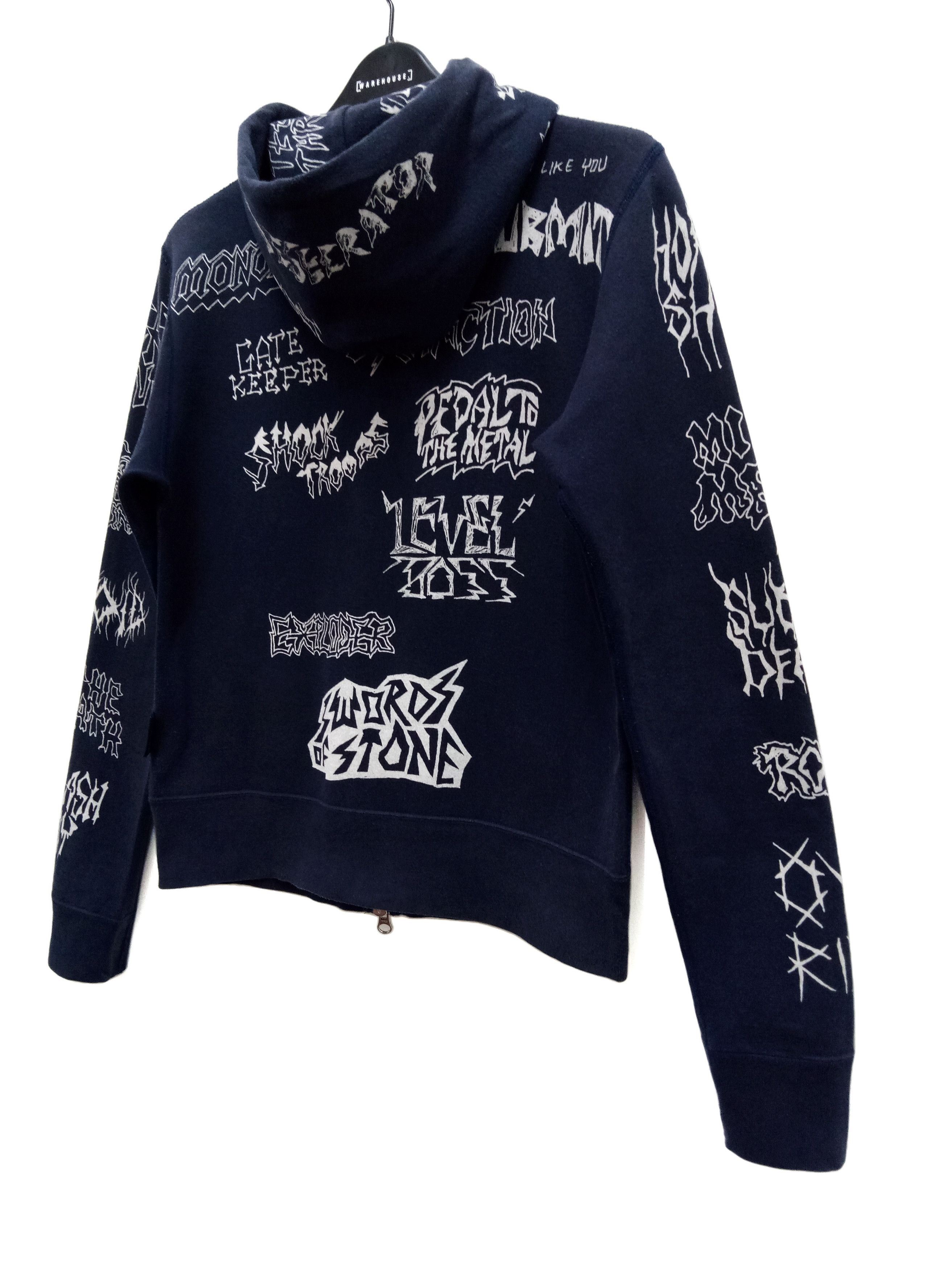Hysteric Glamour 🔥🔥🔥Hysteric Glamour X Metal Band FullPrint Zipper Hoodie Size US XS / EU 42 / 0 - 10 Thumbnail