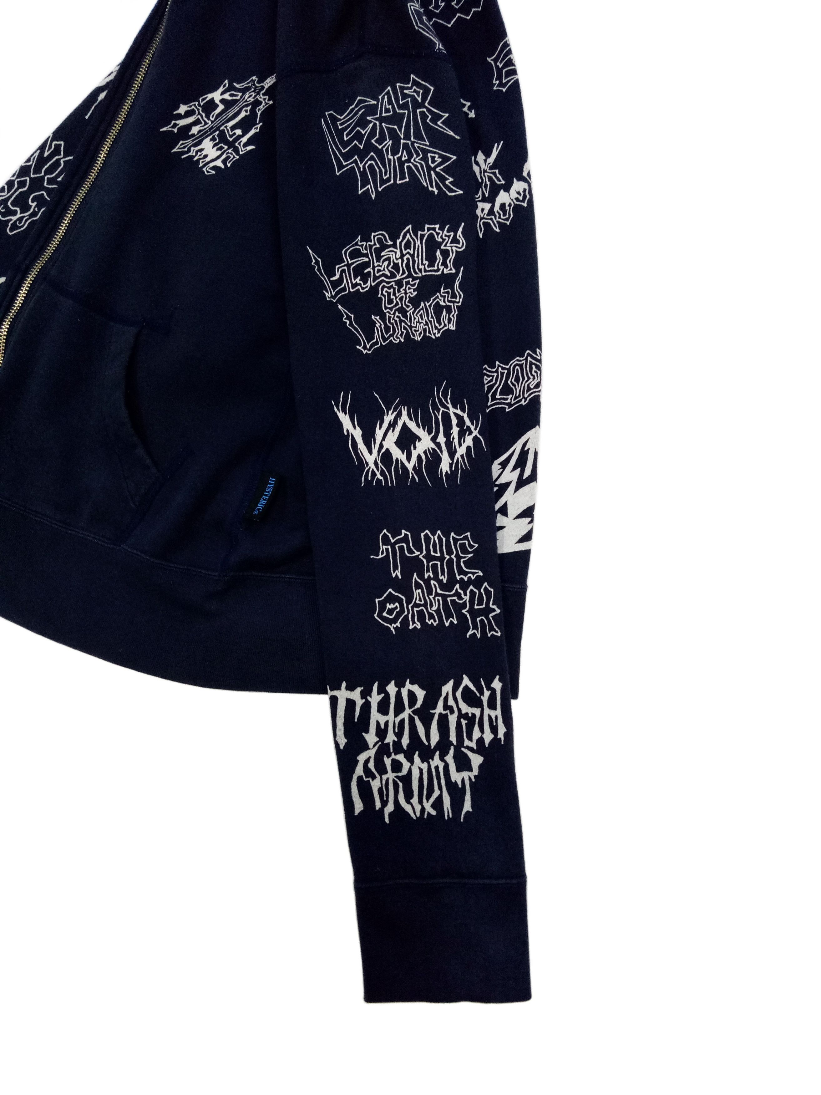 Hysteric Glamour 🔥🔥🔥Hysteric Glamour X Metal Band FullPrint Zipper Hoodie Size US XS / EU 42 / 0 - 13 Thumbnail