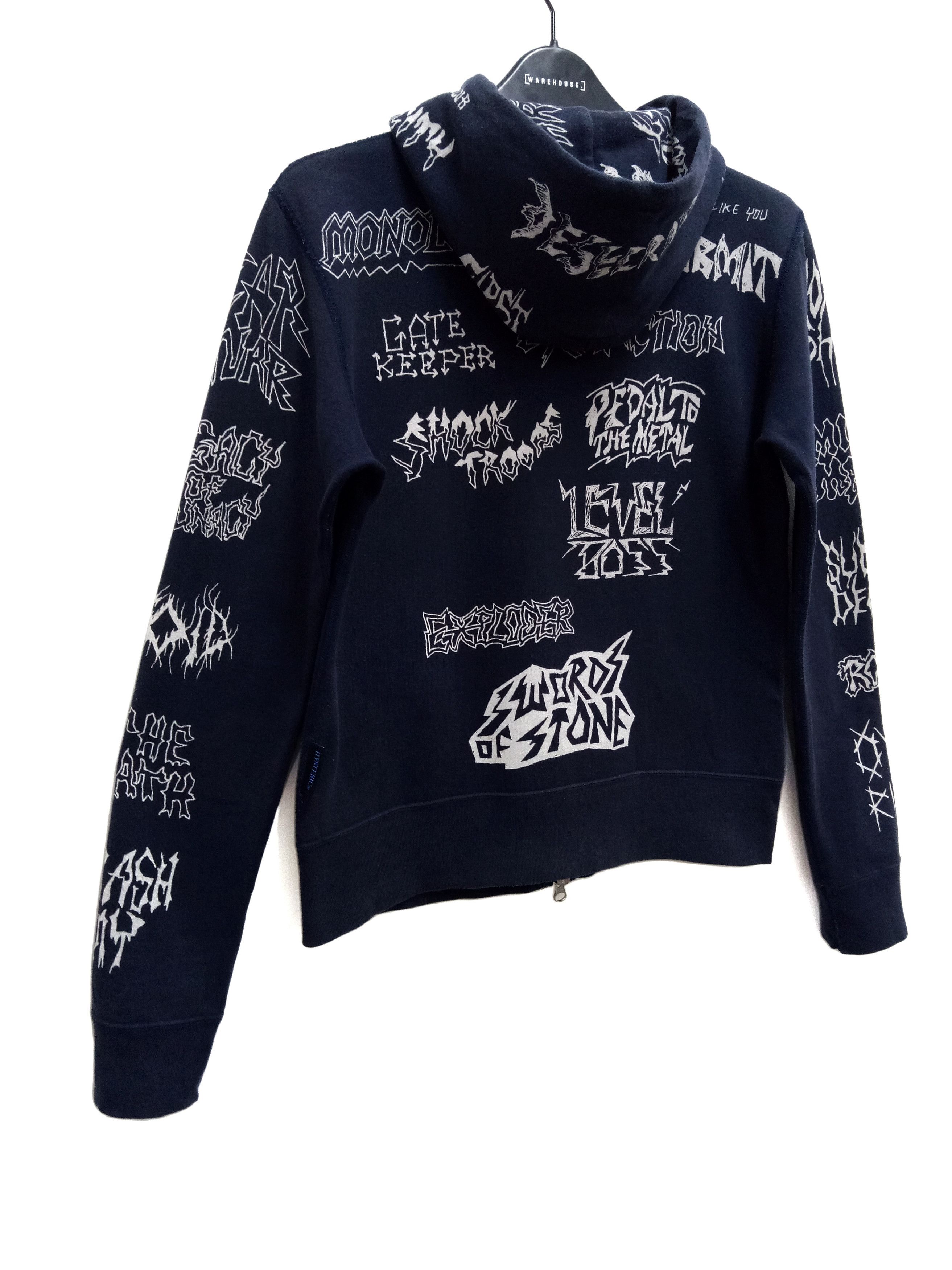 Hysteric Glamour 🔥🔥🔥Hysteric Glamour X Metal Band FullPrint Zipper Hoodie Size US XS / EU 42 / 0 - 8 Thumbnail