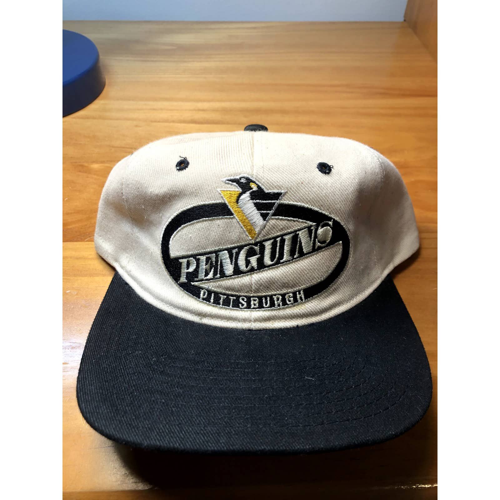 1990s Pittsburgh Penguins NHL Lee Sports Snapback Hat