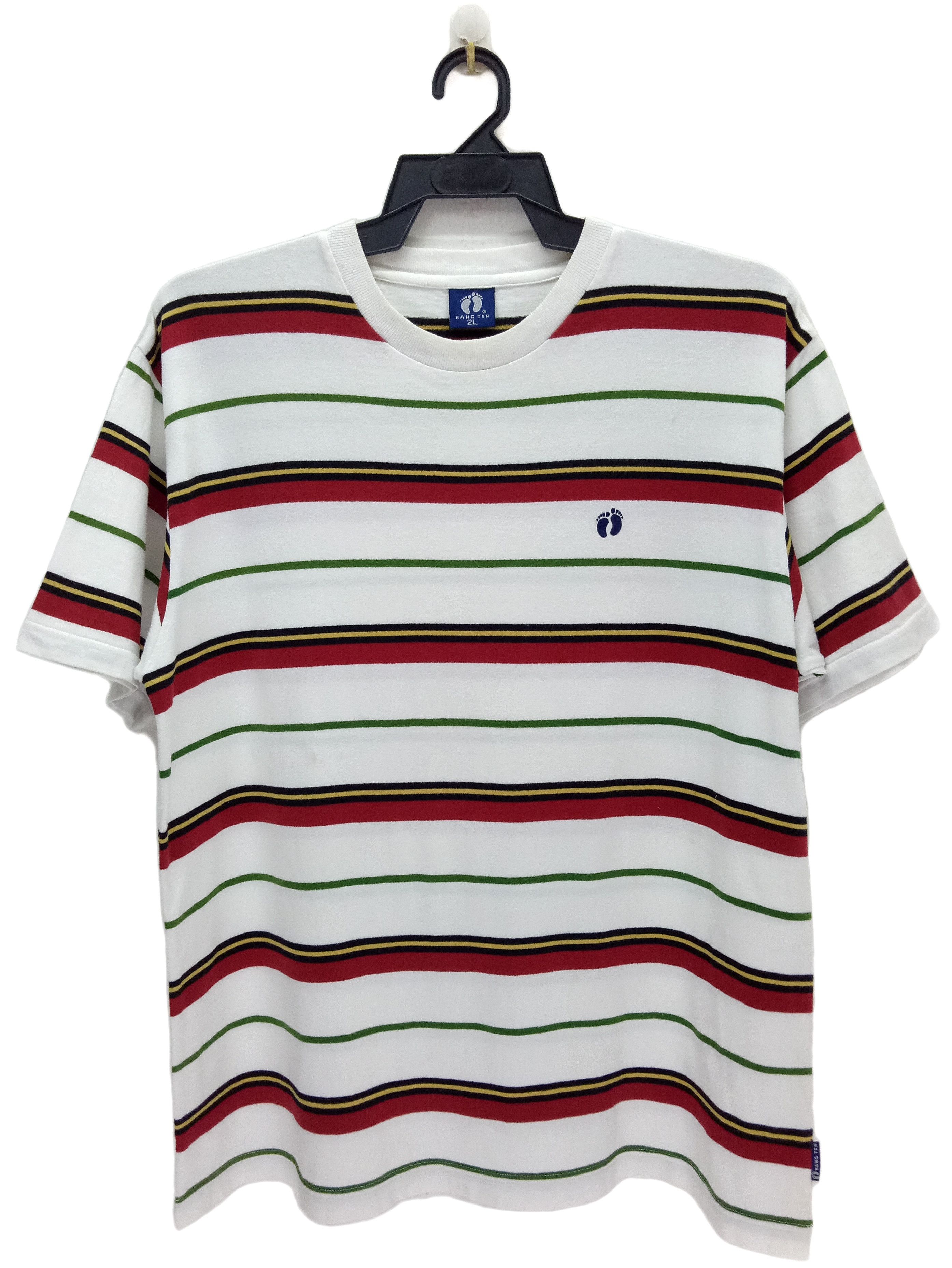 Hang Ten 🔥Hang Ten Stripes T-shirt Rare Design Size US L / EU 52-54 / 3 - 6 Thumbnail