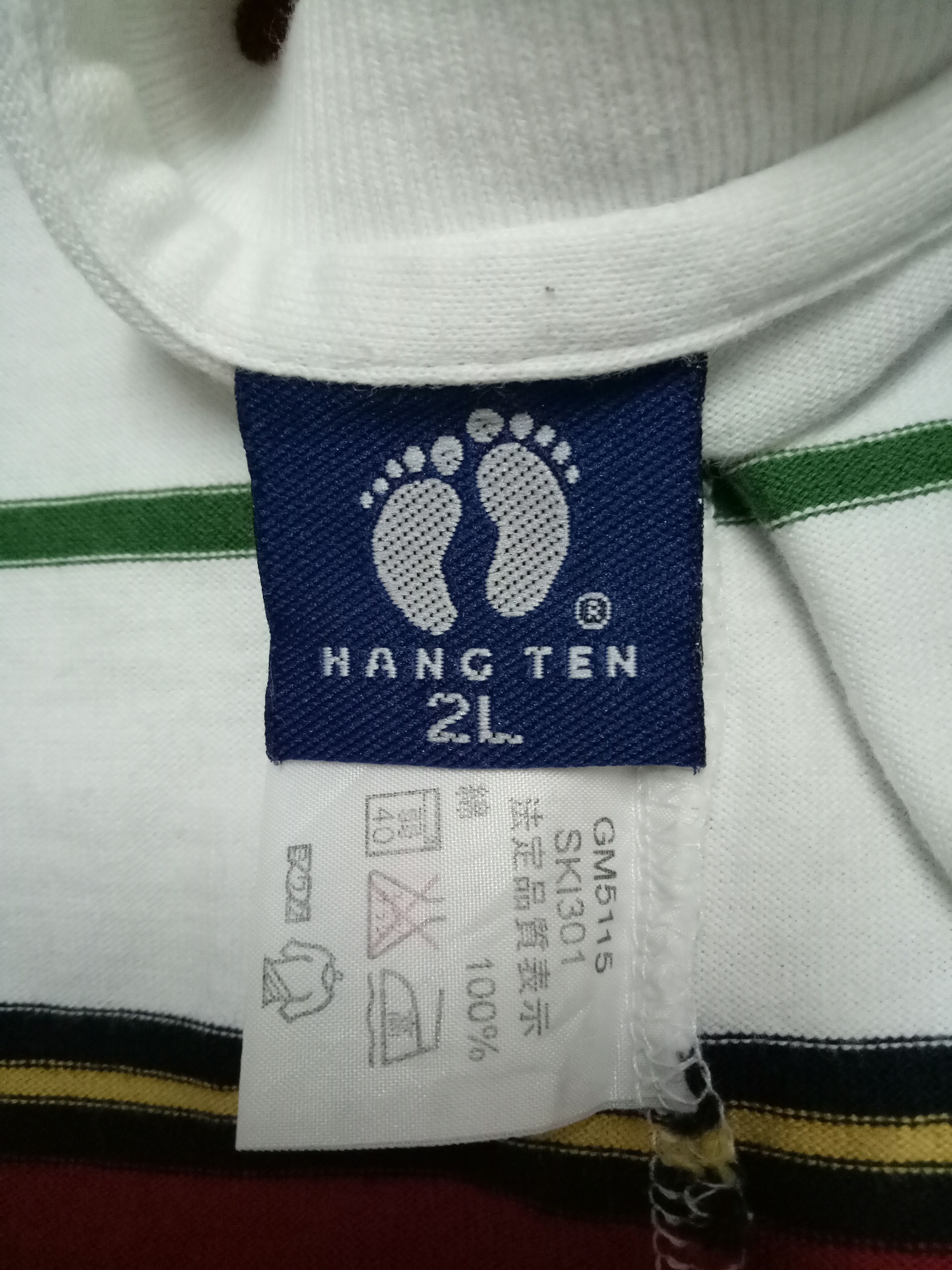 Hang Ten 🔥Hang Ten Stripes T-shirt Rare Design Size US L / EU 52-54 / 3 - 8 Thumbnail