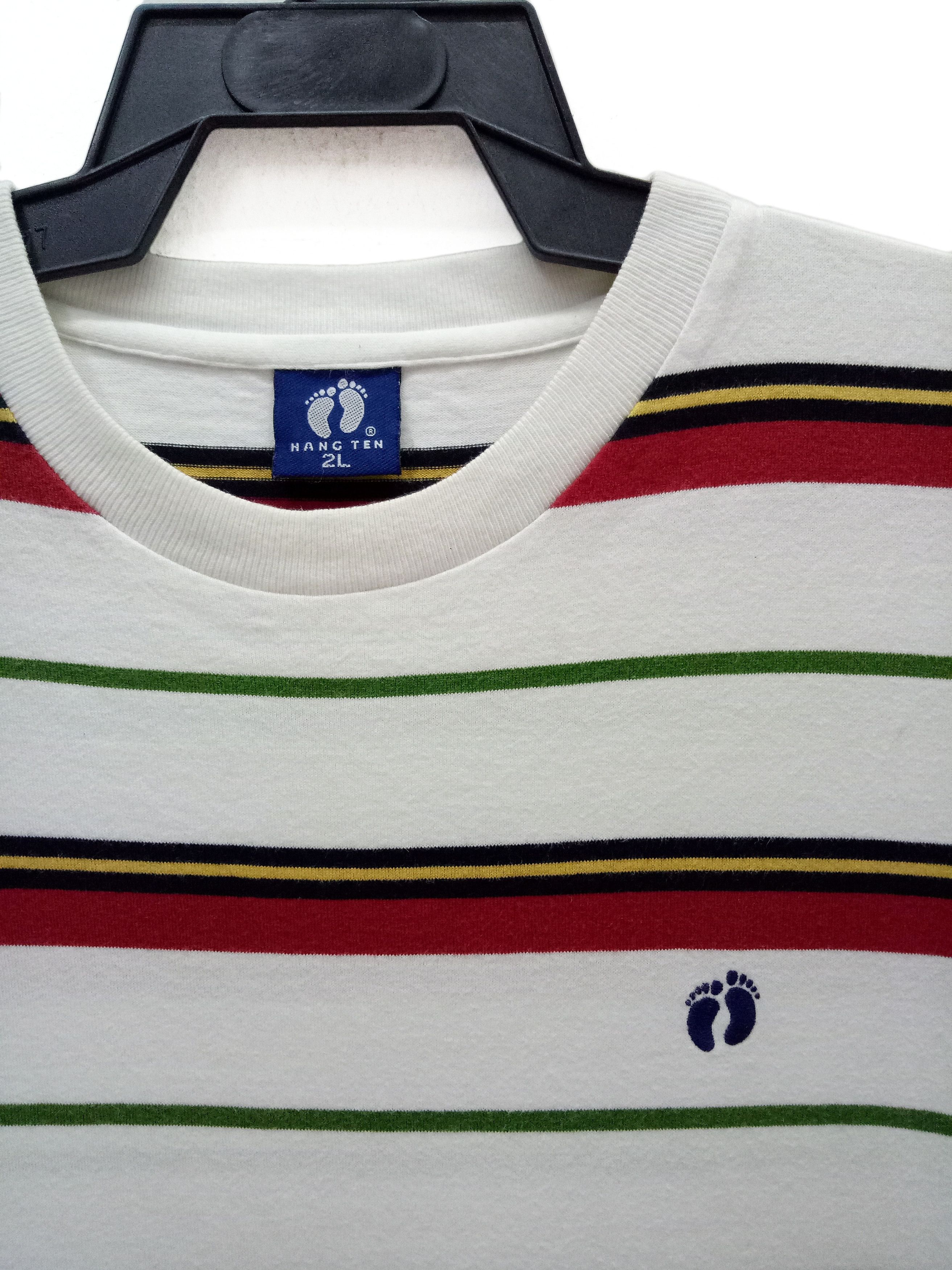 Hang Ten 🔥Hang Ten Stripes T-shirt Rare Design Size US L / EU 52-54 / 3 - 3 Thumbnail
