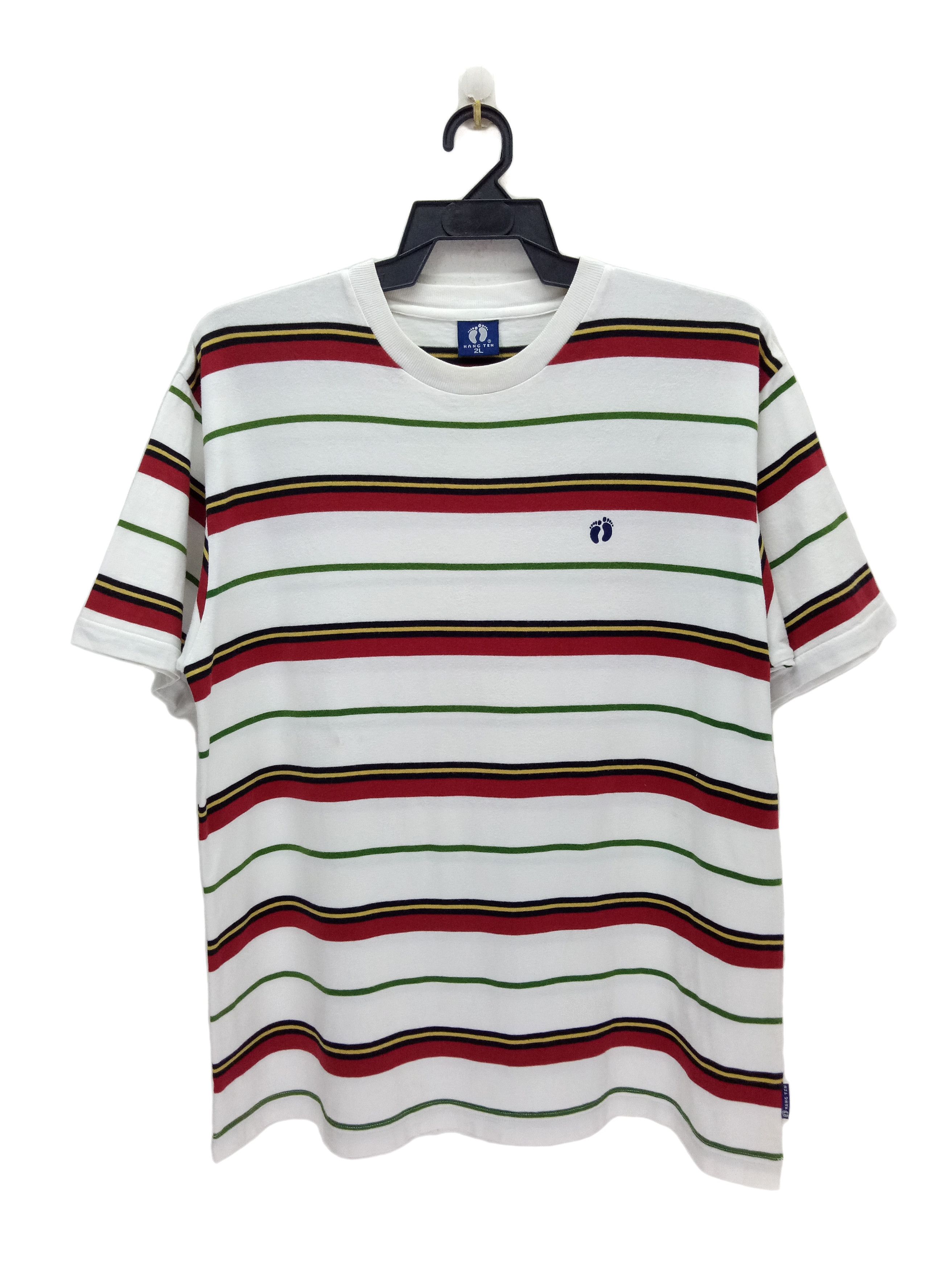 Hang Ten 🔥Hang Ten Stripes T-shirt Rare Design Size US L / EU 52-54 / 3 - 1 Thumbnail