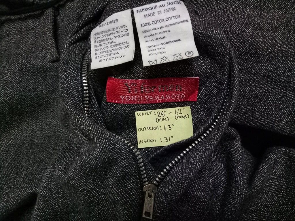 Yohji Yamamoto 🔥🔥🔥Red Label Y's For Men Yohji Yamamoto Pants Japan Size US 36 / EU 52 - 8 Thumbnail