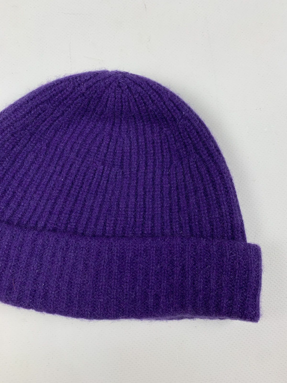 Lacoste Vintage Lacoste Black Label Purple Cashemere Beanie Hat Size ONE SIZE - 7 Thumbnail