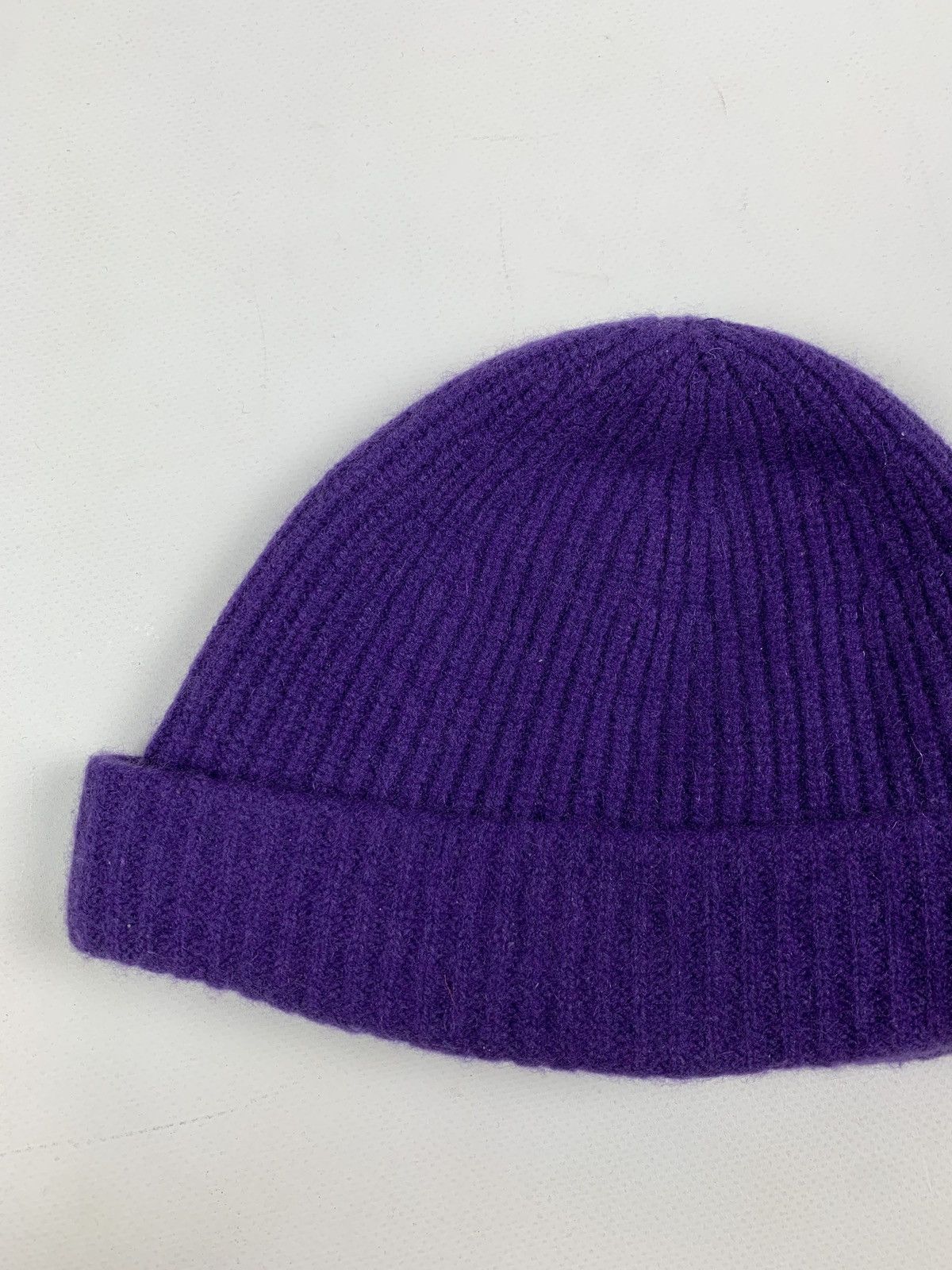 Lacoste Vintage Lacoste Black Label Purple Cashemere Beanie Hat Size ONE SIZE - 6 Thumbnail