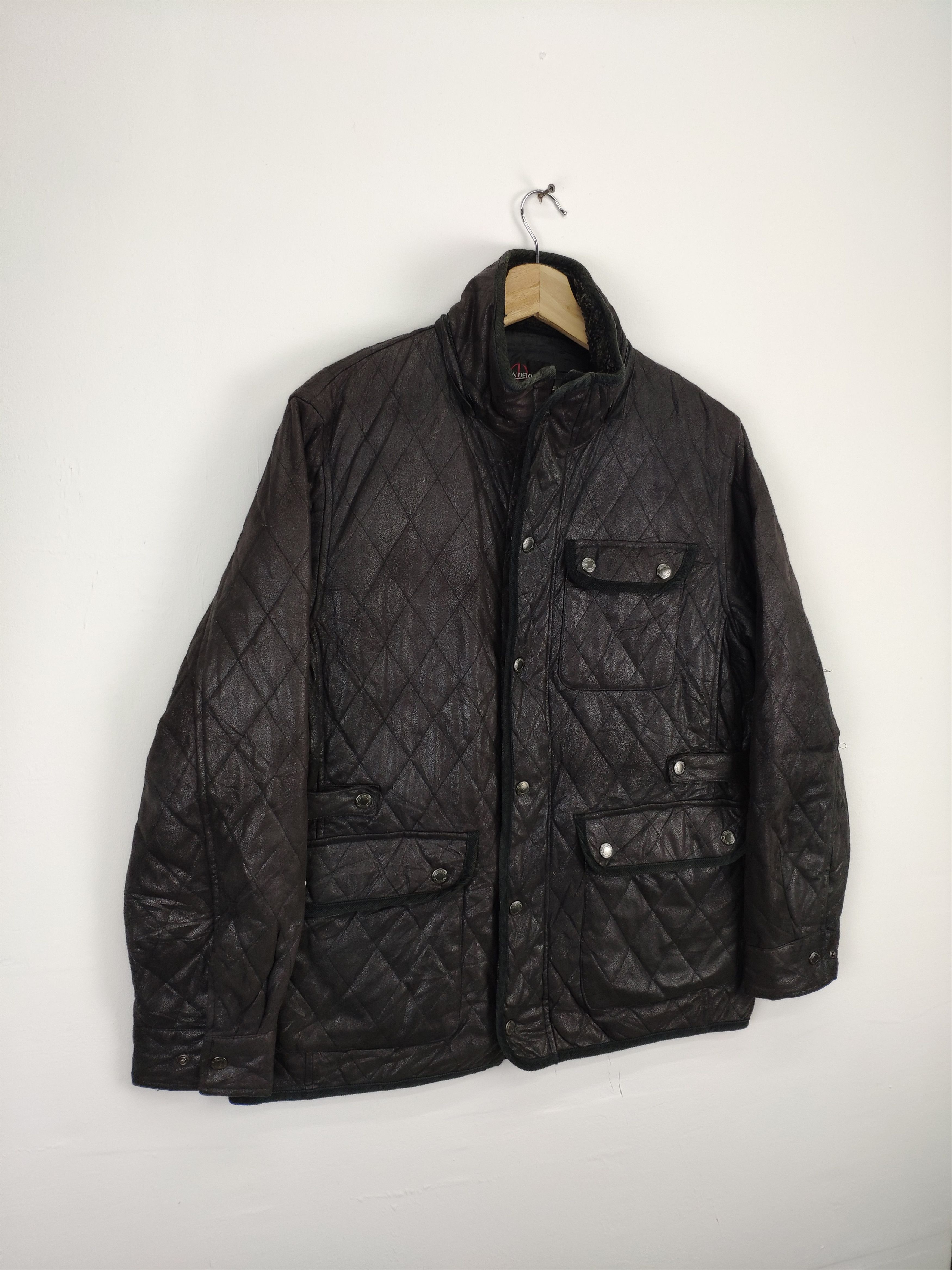 Designer Vintage Quilted Jacket Alain Delon Size US M / EU 48-50 / 2 - 3 Thumbnail