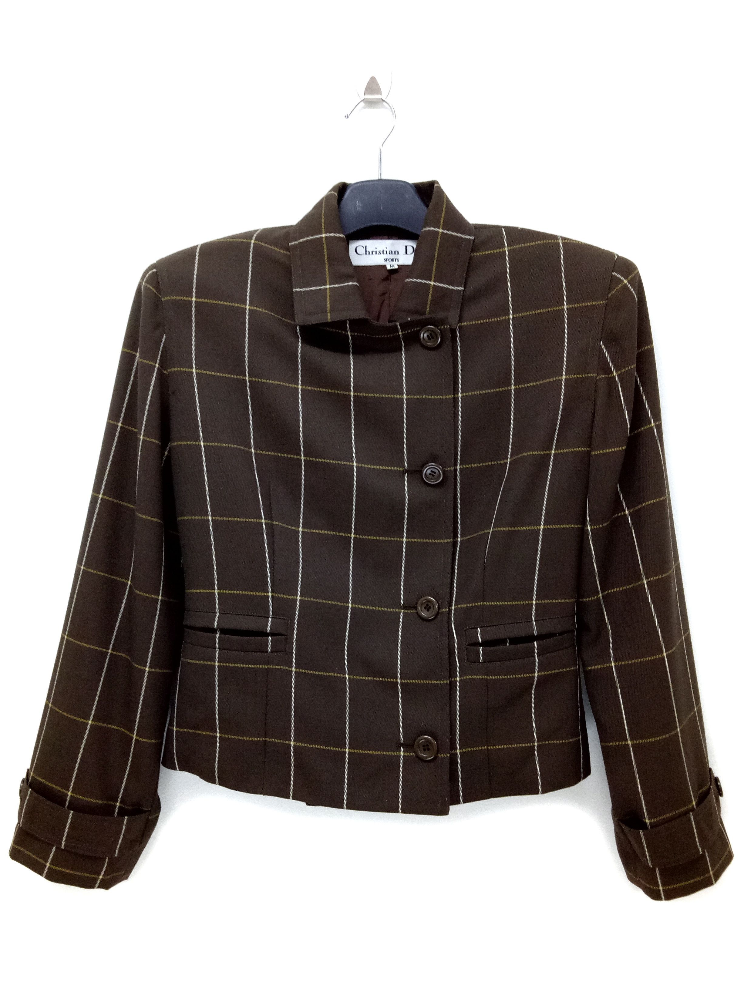 Christian Dior Monsieur 🔥🔥🔥Christian Dior Sports Plaid Jacket Button & Zip Up Size US M / EU 48-50 / 2 - 3 Thumbnail