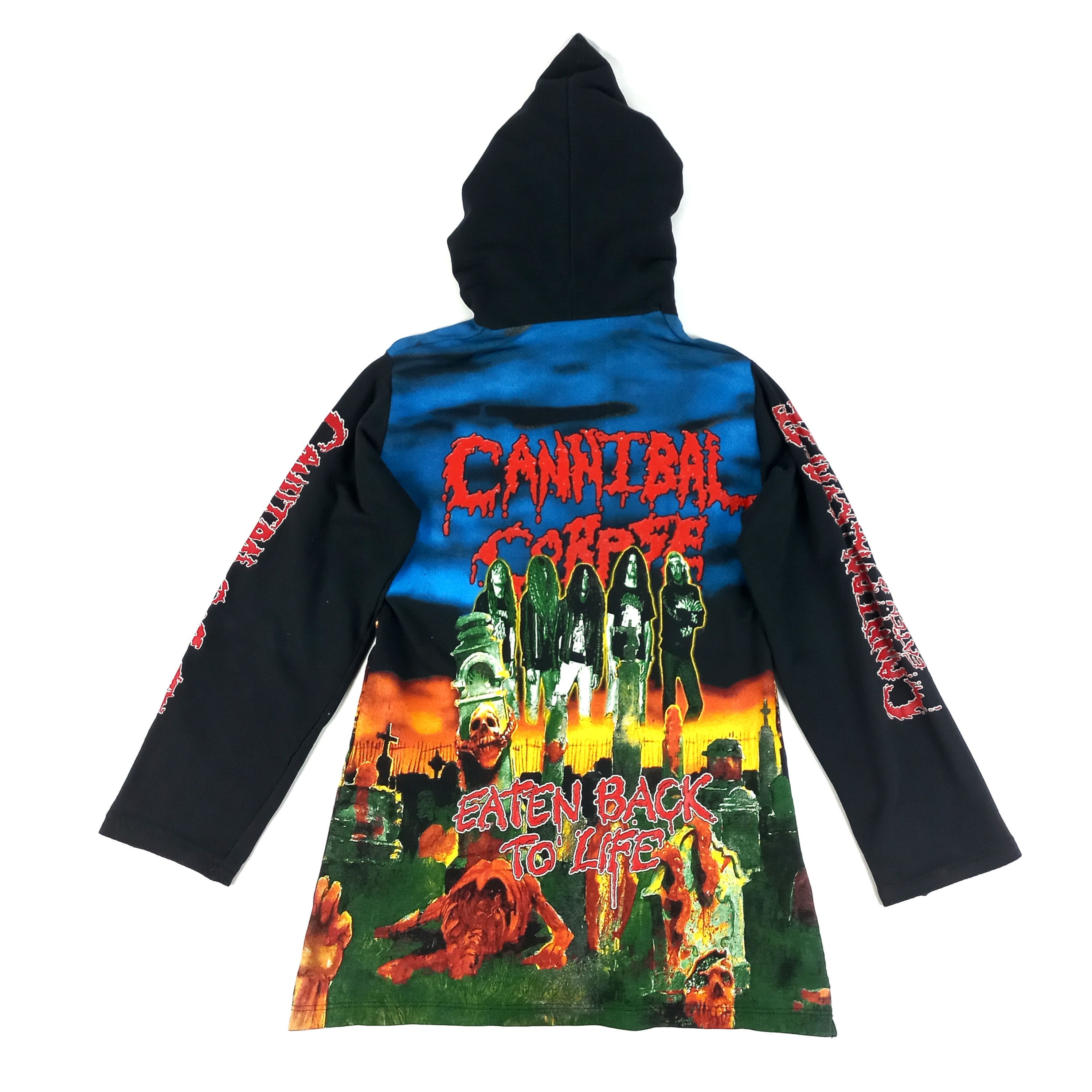 Band Tees × Vintage Very rare Vintage Cannibal Corpse full print hoodie Size US S / EU 44-46 / 1 - 9 Thumbnail