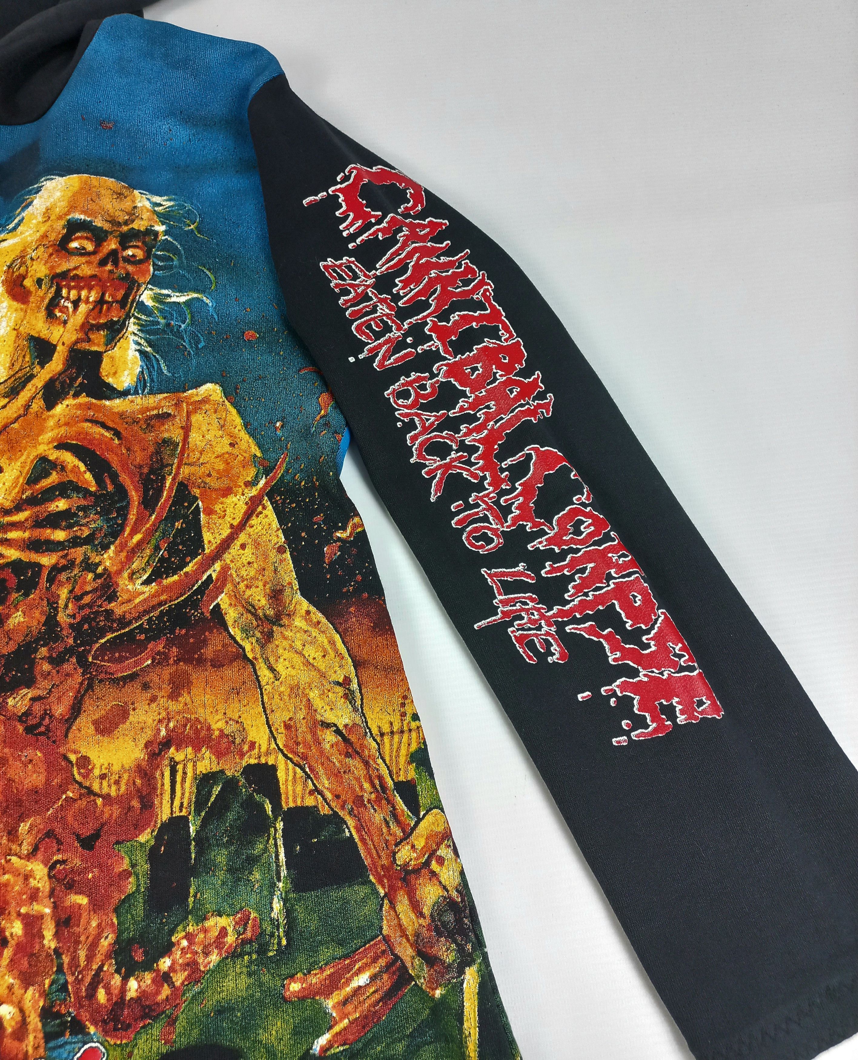 Band Tees × Vintage Very rare Vintage Cannibal Corpse full print hoodie Size US S / EU 44-46 / 1 - 5 Thumbnail