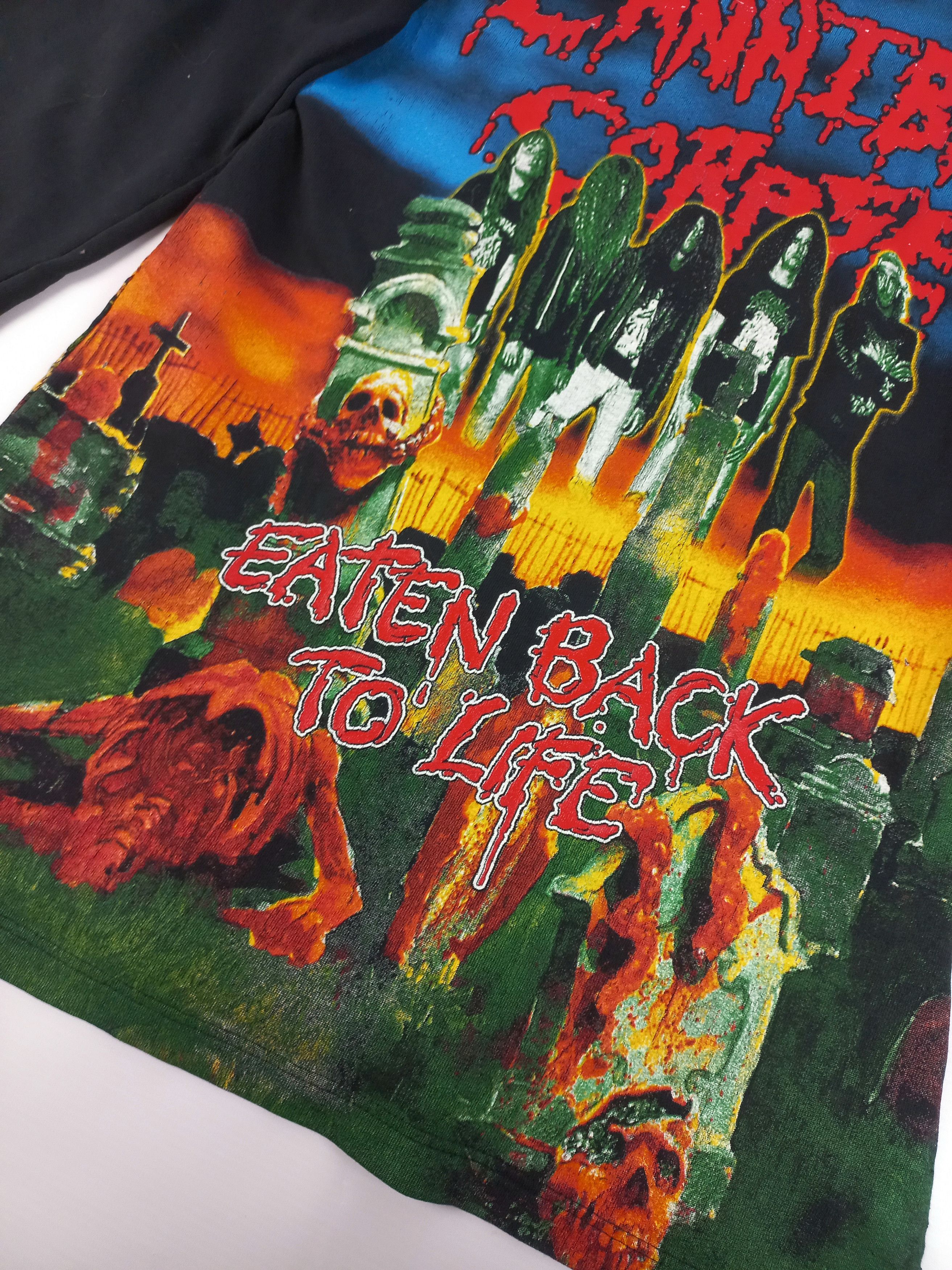 Band Tees × Vintage Very rare Vintage Cannibal Corpse full print hoodie Size US S / EU 44-46 / 1 - 12 Thumbnail