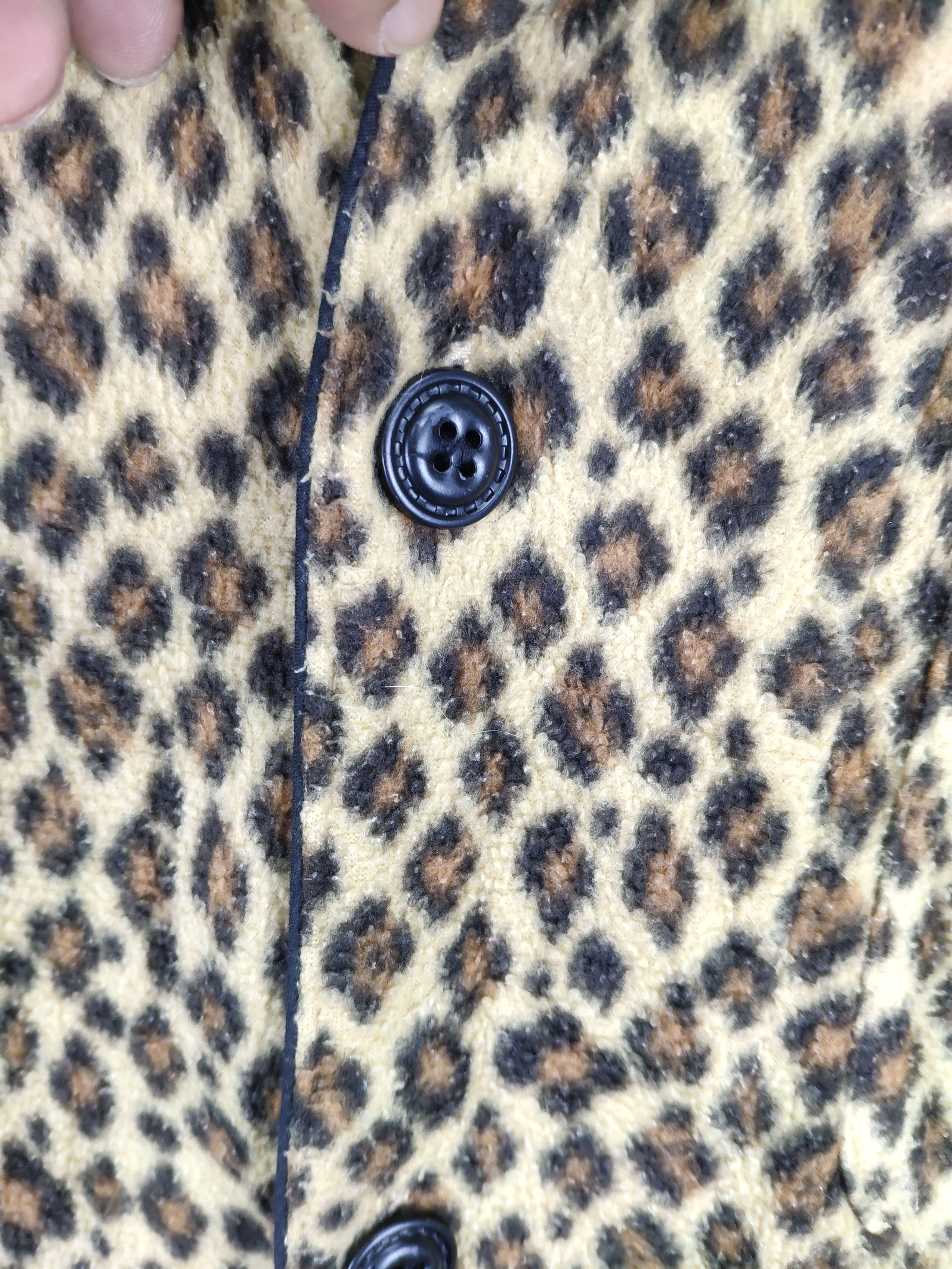 Japanese Brand × Vintage Vintage 90s Leopard Cardigan Fleece Printed Size US M / EU 48-50 / 2 - 8 Thumbnail