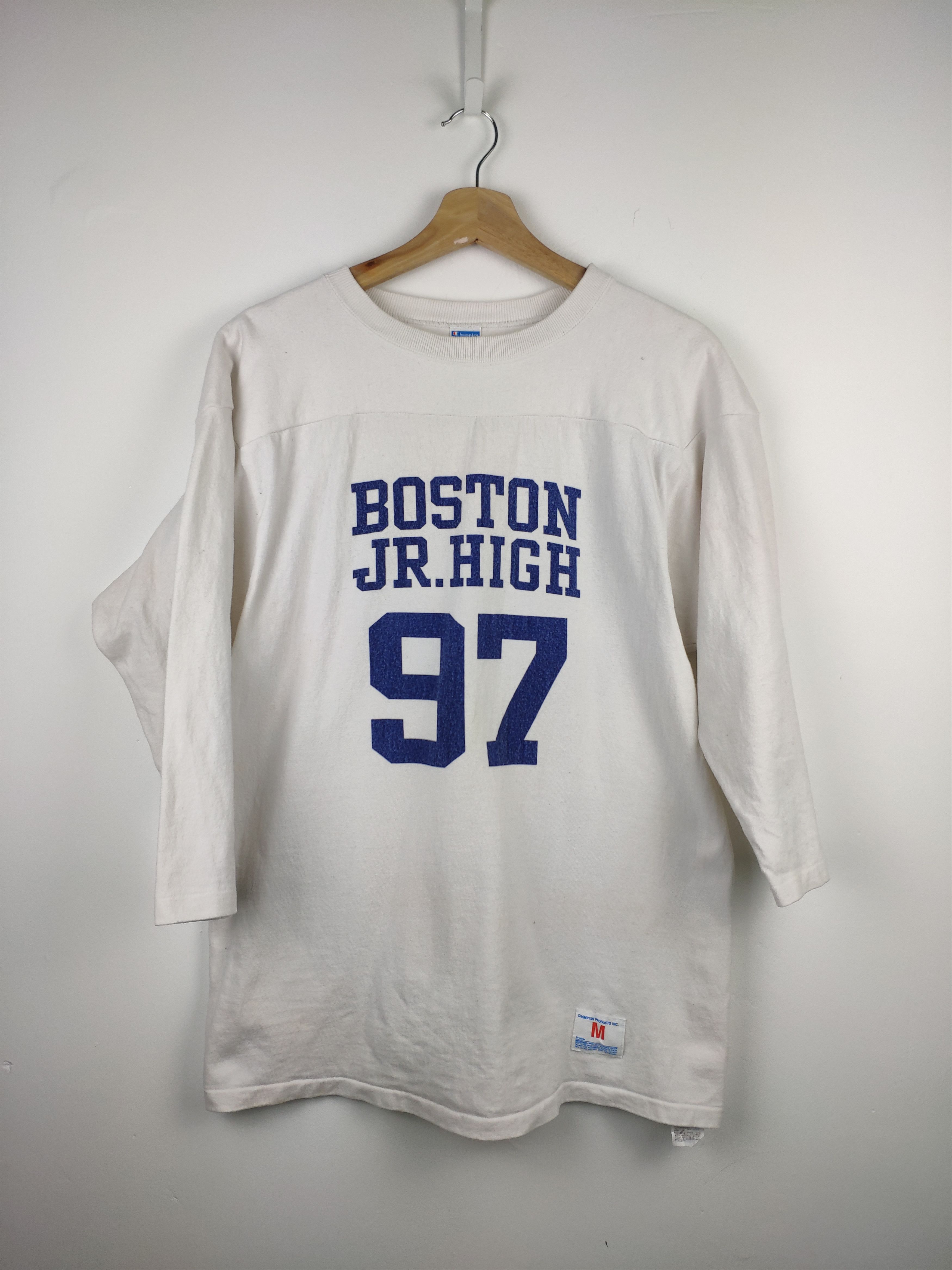 Champion Steal 💥 Vintage Champion Boston Shirt JR. HIGH 97 Size US M / EU 48-50 / 2 - 1 Thumbnail