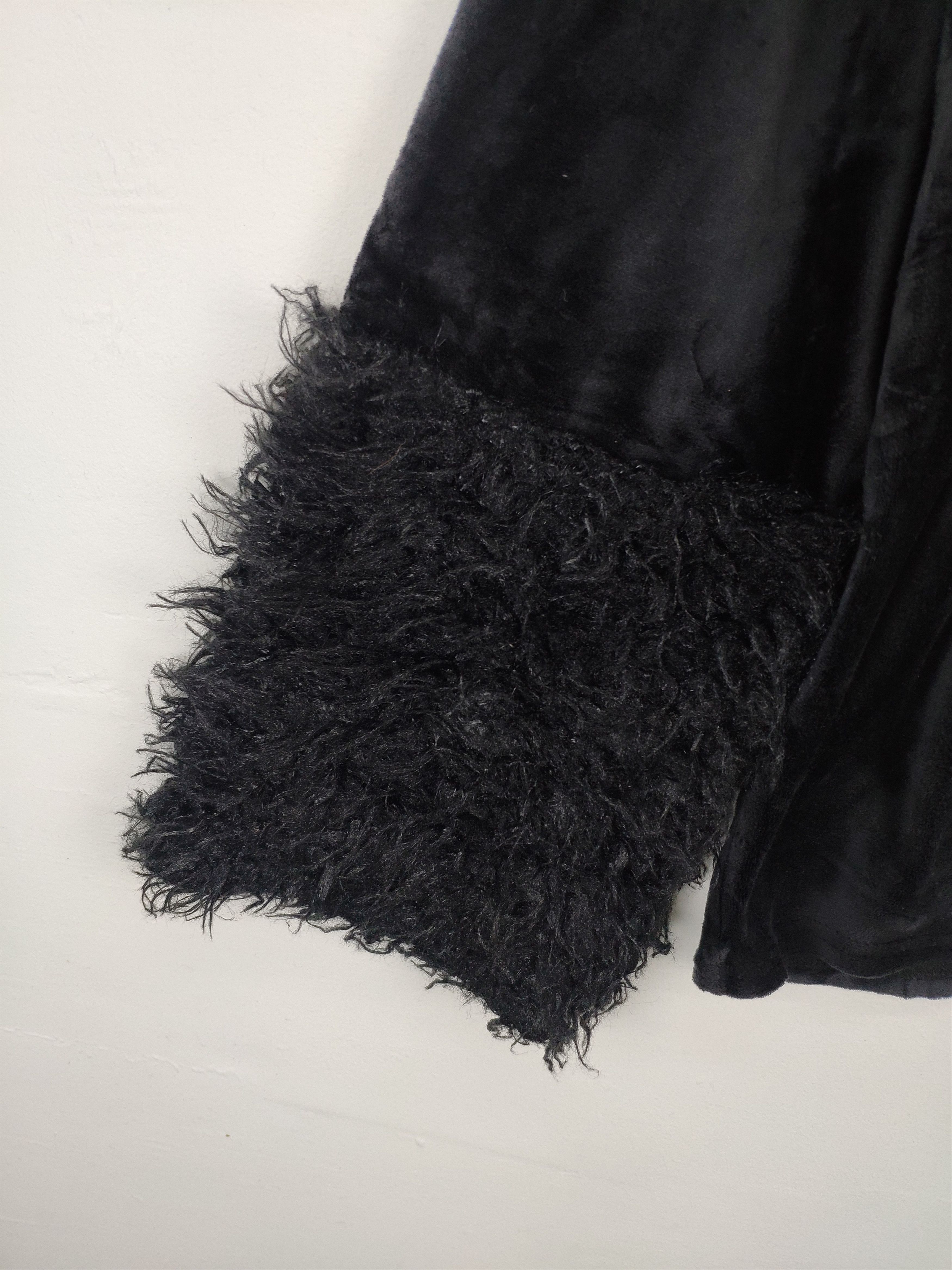 Japanese Brand × Vintage Vintage Long Sleeve Shirt Velvet Fur Sleeve Size M / US 6-8 / IT 42-44 - 10 Thumbnail