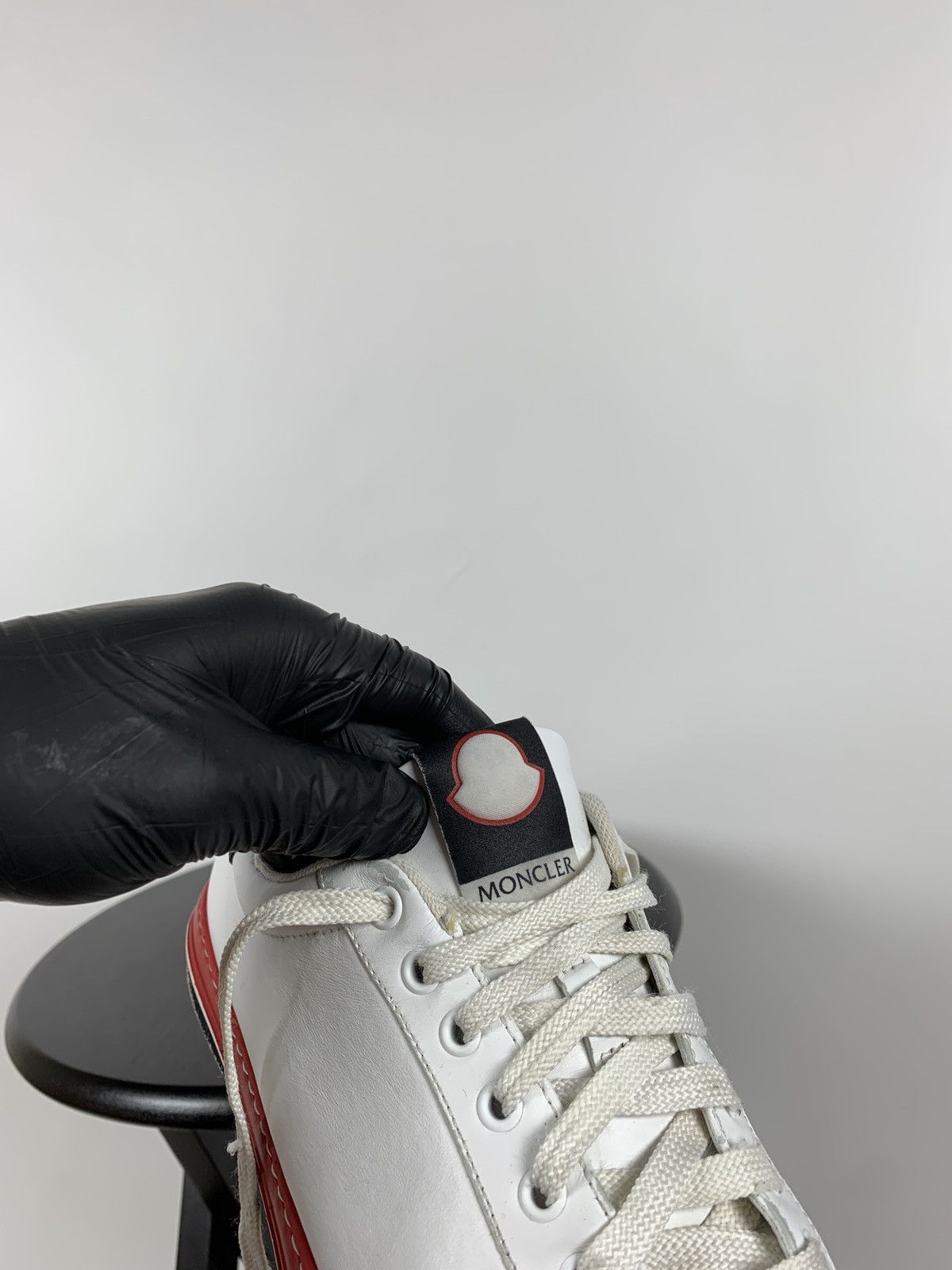 Moncler Moncler White Leather Sneakers Size US 8 / EU 41 - 21 Thumbnail