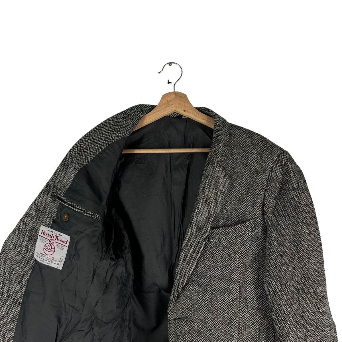 Harris Tweed VINTAGE HERRINGBONE DOUBLE BREAST WOOL JACKET HARRIS TWEED Size US M / EU 48-50 / 2 - 8 Thumbnail