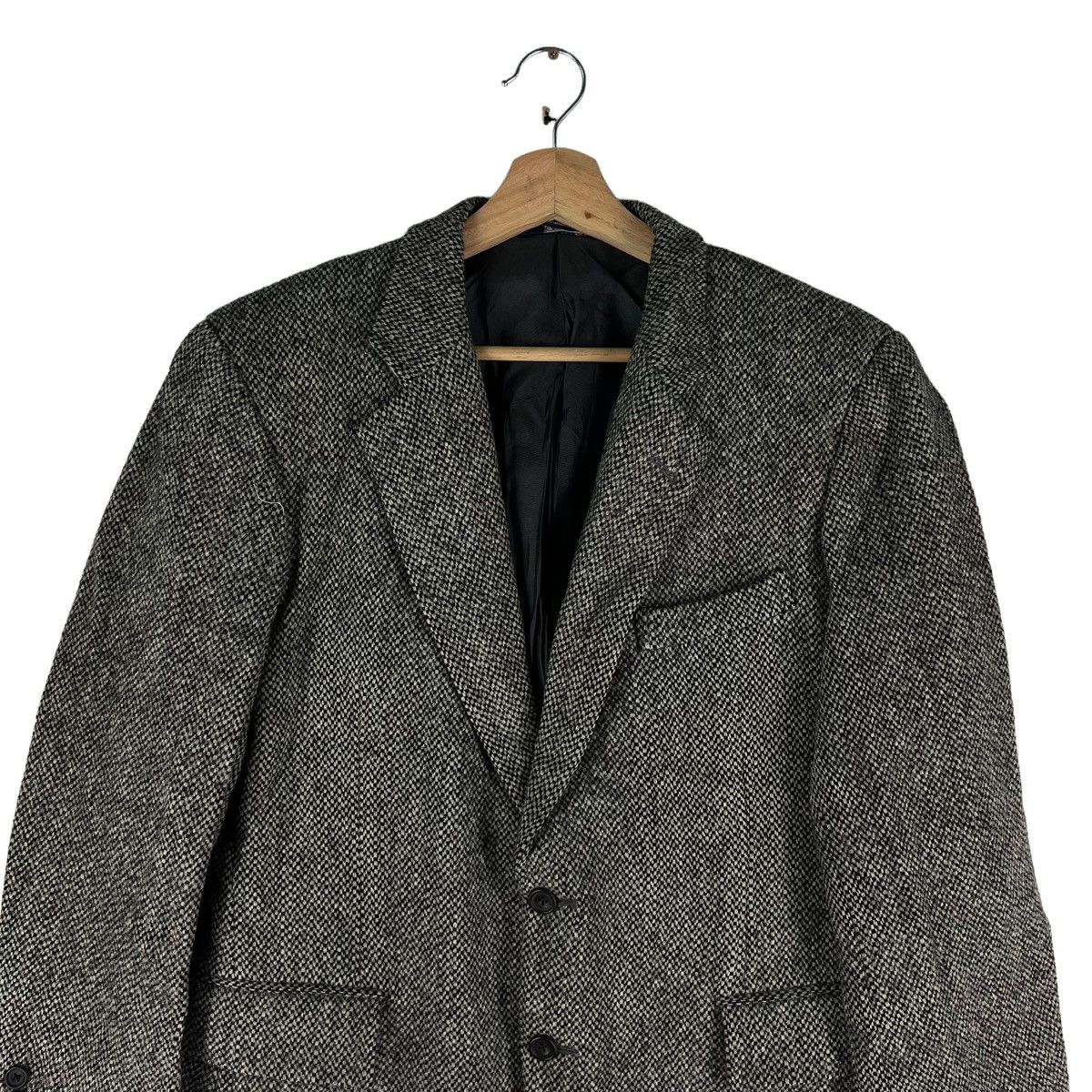 Harris Tweed VINTAGE HERRINGBONE DOUBLE BREAST WOOL JACKET HARRIS TWEED Size US M / EU 48-50 / 2 - 2 Thumbnail