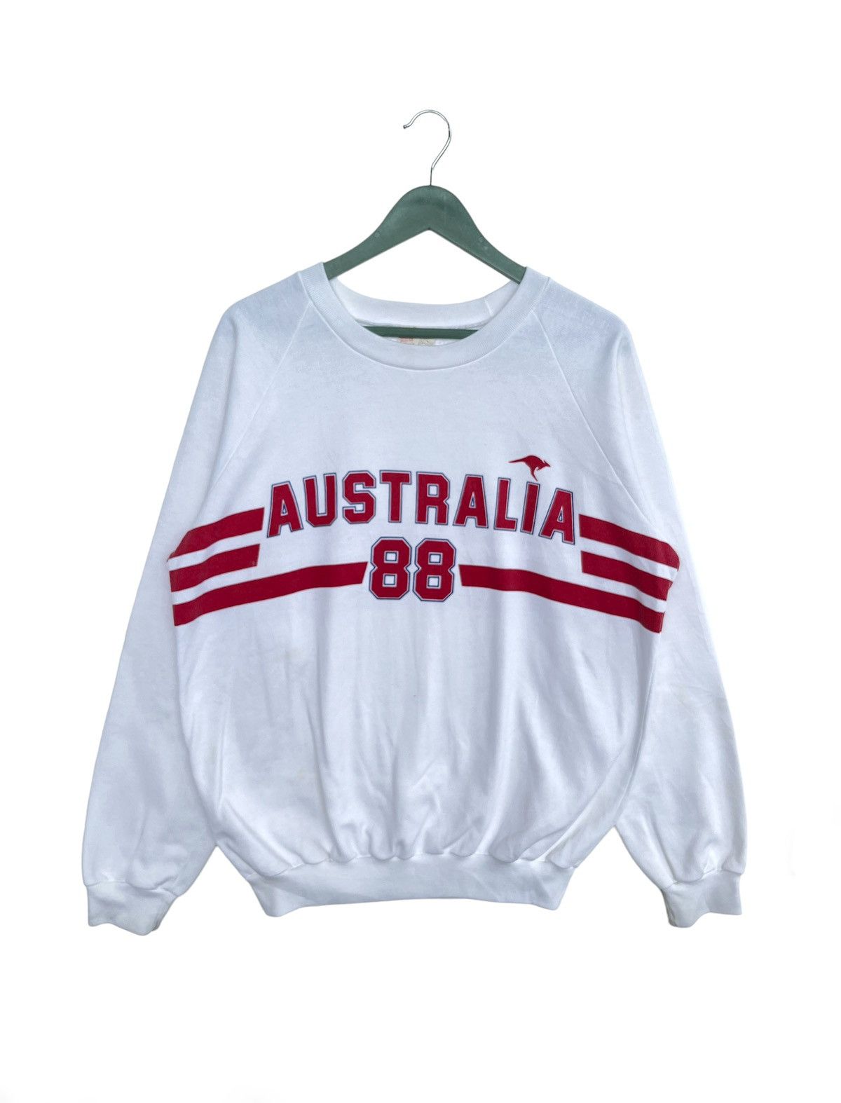 Man Made In Australia × Vintage Vintage 80s Australia 88 Sweatshirt Size US XL / EU 56 / 4 - 1 Thumbnail