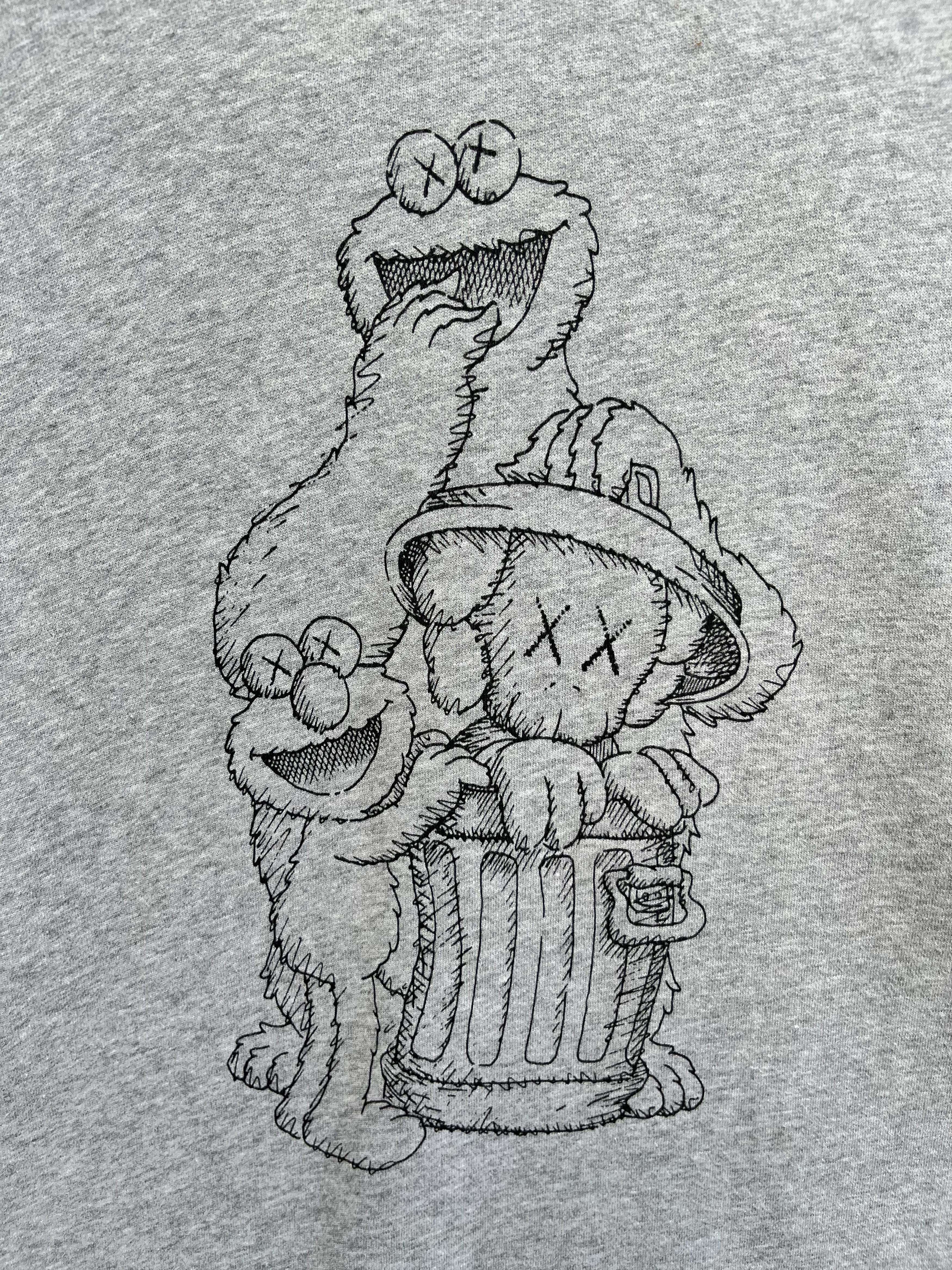 Japanese Brand Kaws x Sesame Street Sweatshirt Size US XL / EU 56 / 4 - 3 Thumbnail