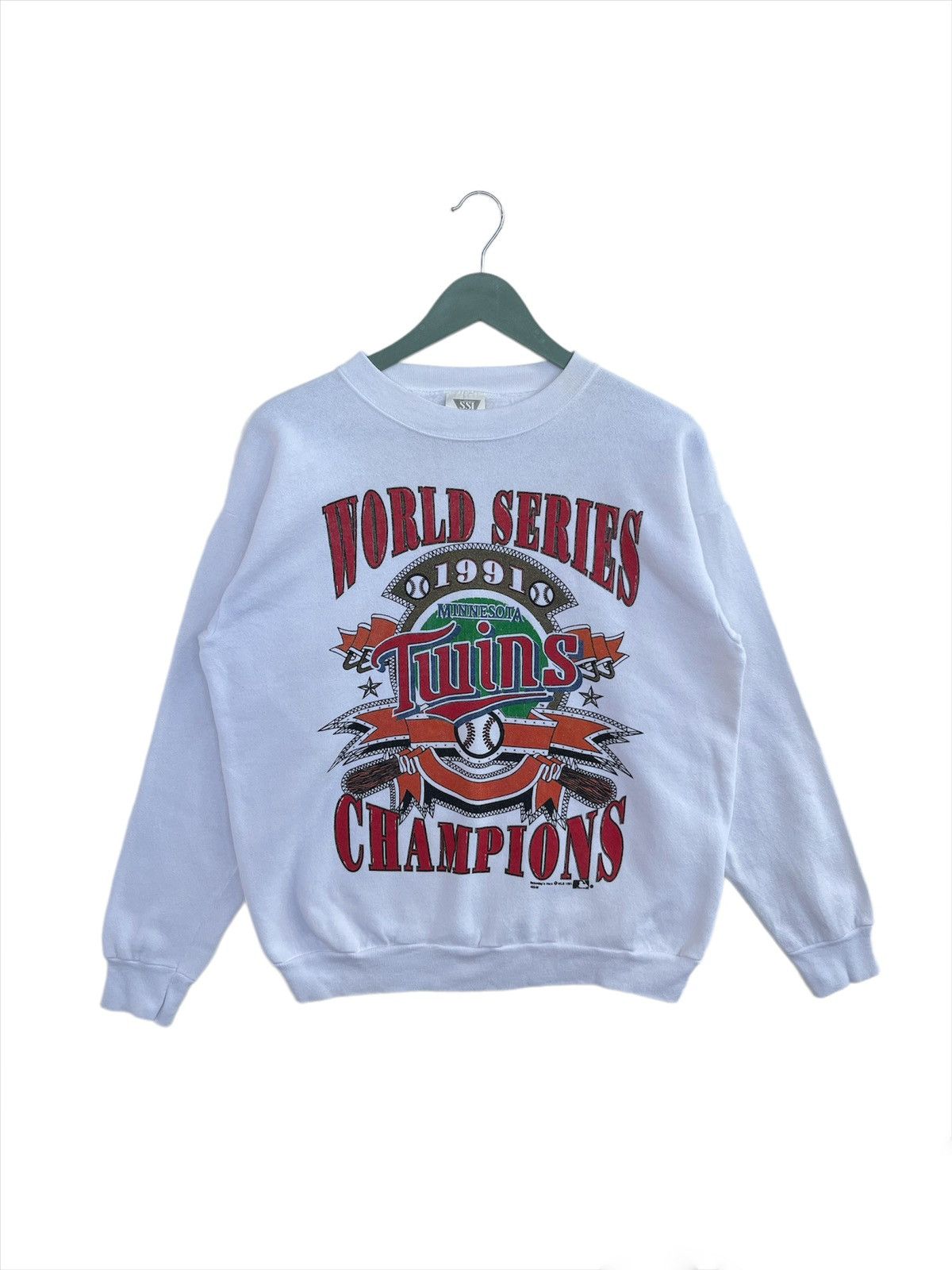 MLB 1991 Minnesota Twins World Series Champion Sweatshirt Size US L / EU 52-54 / 3 - 1 Thumbnail