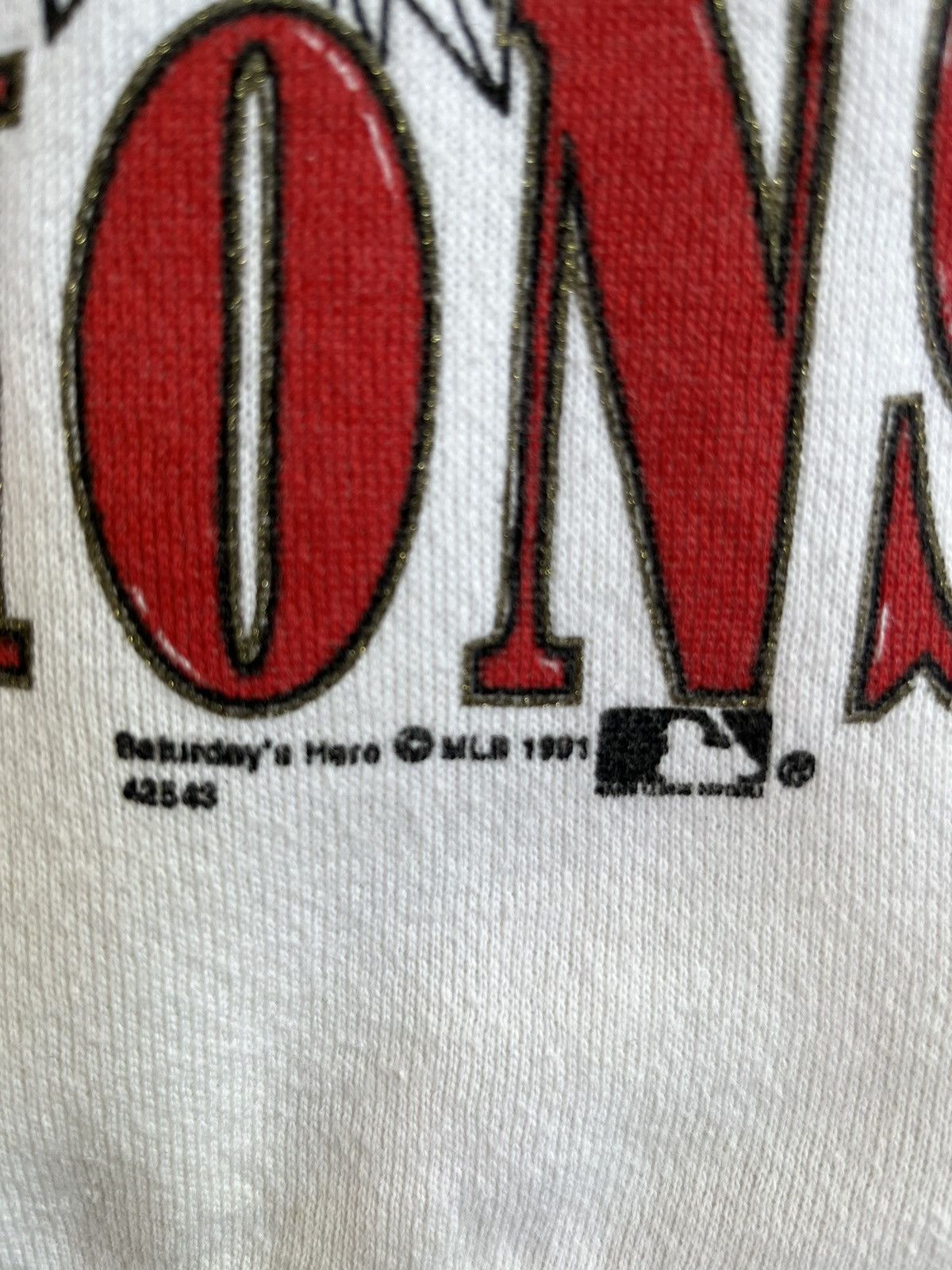 MLB 1991 Minnesota Twins World Series Champion Sweatshirt Size US L / EU 52-54 / 3 - 5 Thumbnail