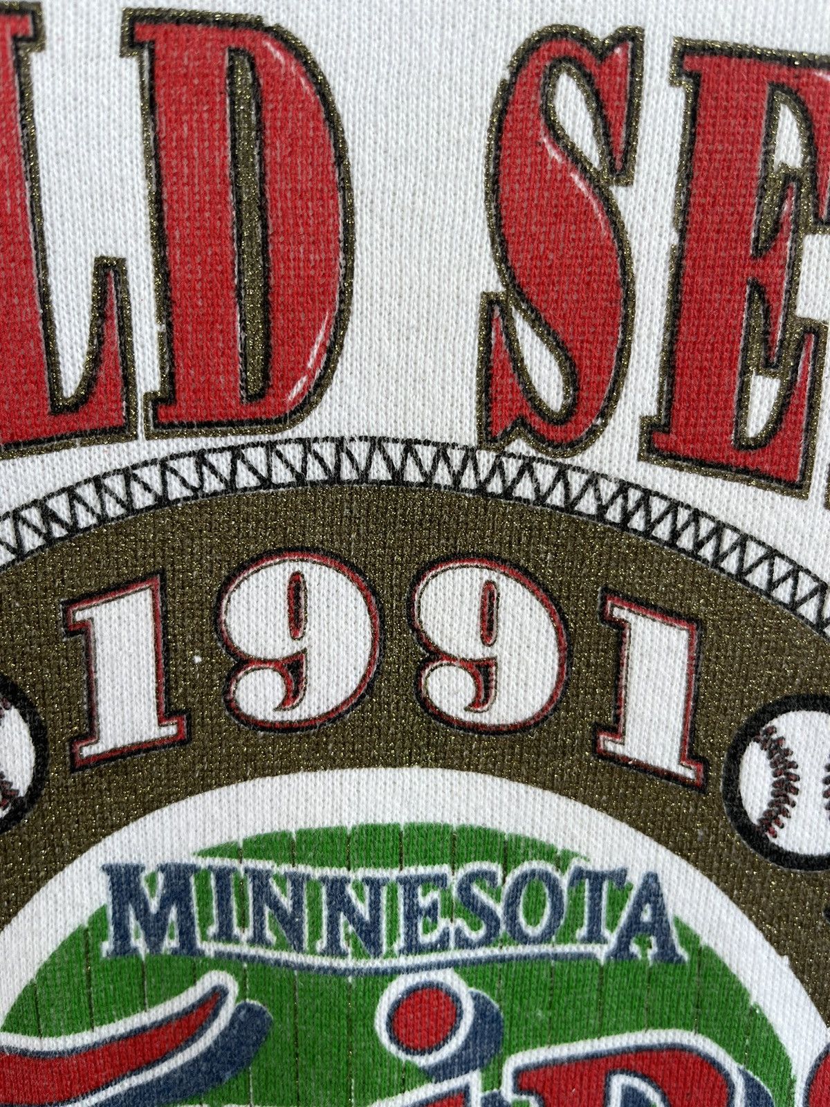 MLB 1991 Minnesota Twins World Series Champion Sweatshirt Size US L / EU 52-54 / 3 - 4 Thumbnail