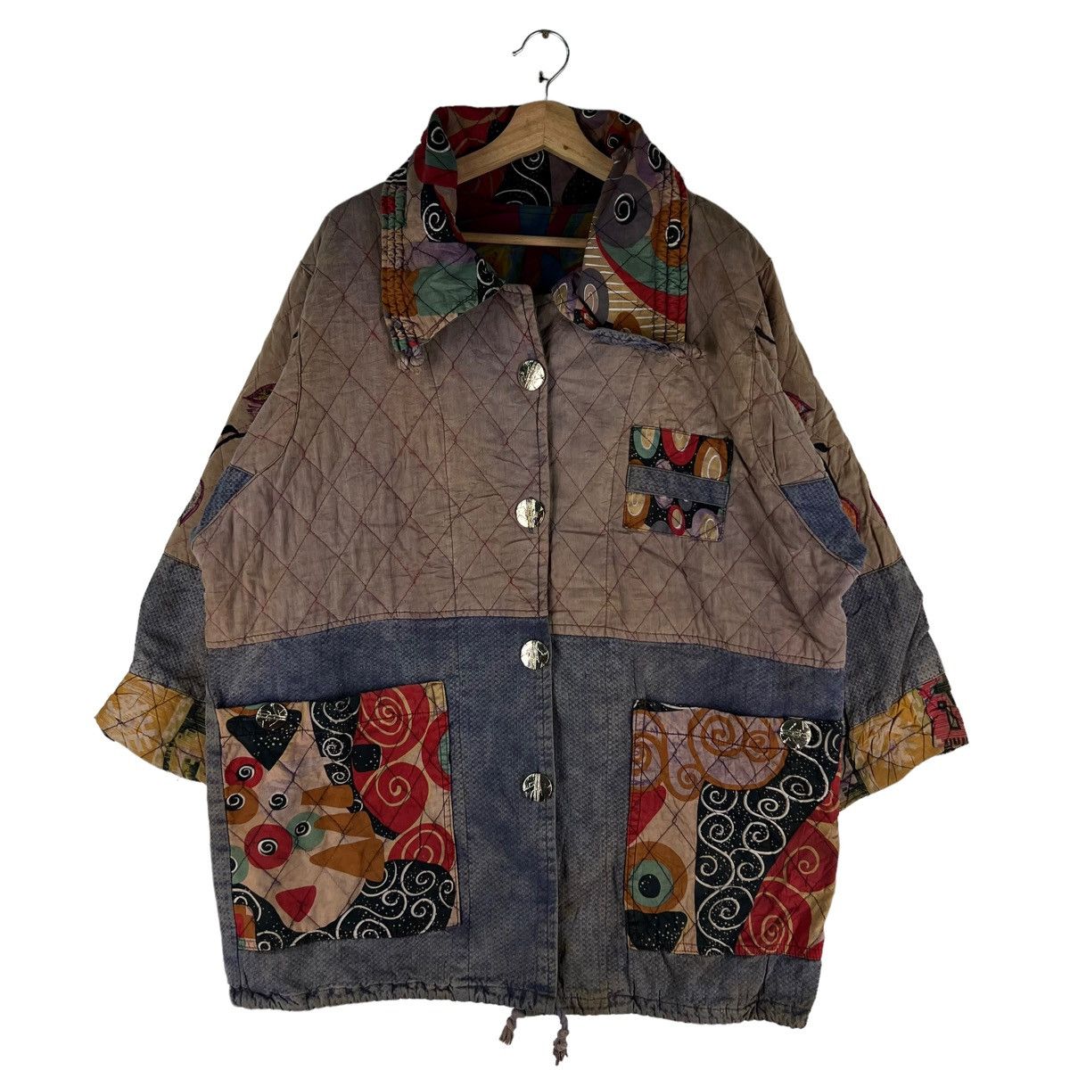 Japanese Brand VINTAGE BUTTON JACKET AZTEC NAVAJO DESIGN JAPAN MADE Size US L / EU 52-54 / 3 - 1 Thumbnail