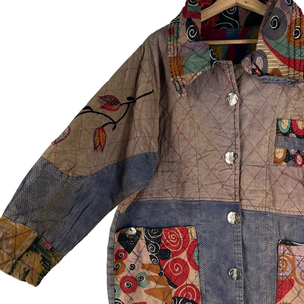 Japanese Brand VINTAGE BUTTON JACKET AZTEC NAVAJO DESIGN JAPAN MADE Size US L / EU 52-54 / 3 - 6 Thumbnail