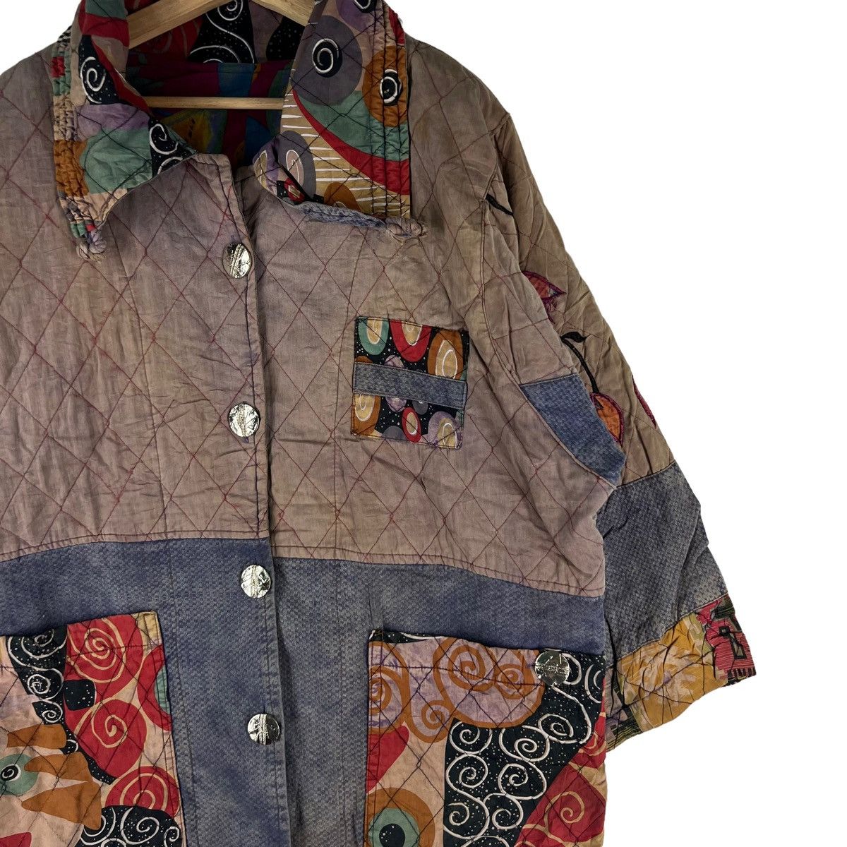 Japanese Brand VINTAGE BUTTON JACKET AZTEC NAVAJO DESIGN JAPAN MADE Size US L / EU 52-54 / 3 - 7 Thumbnail