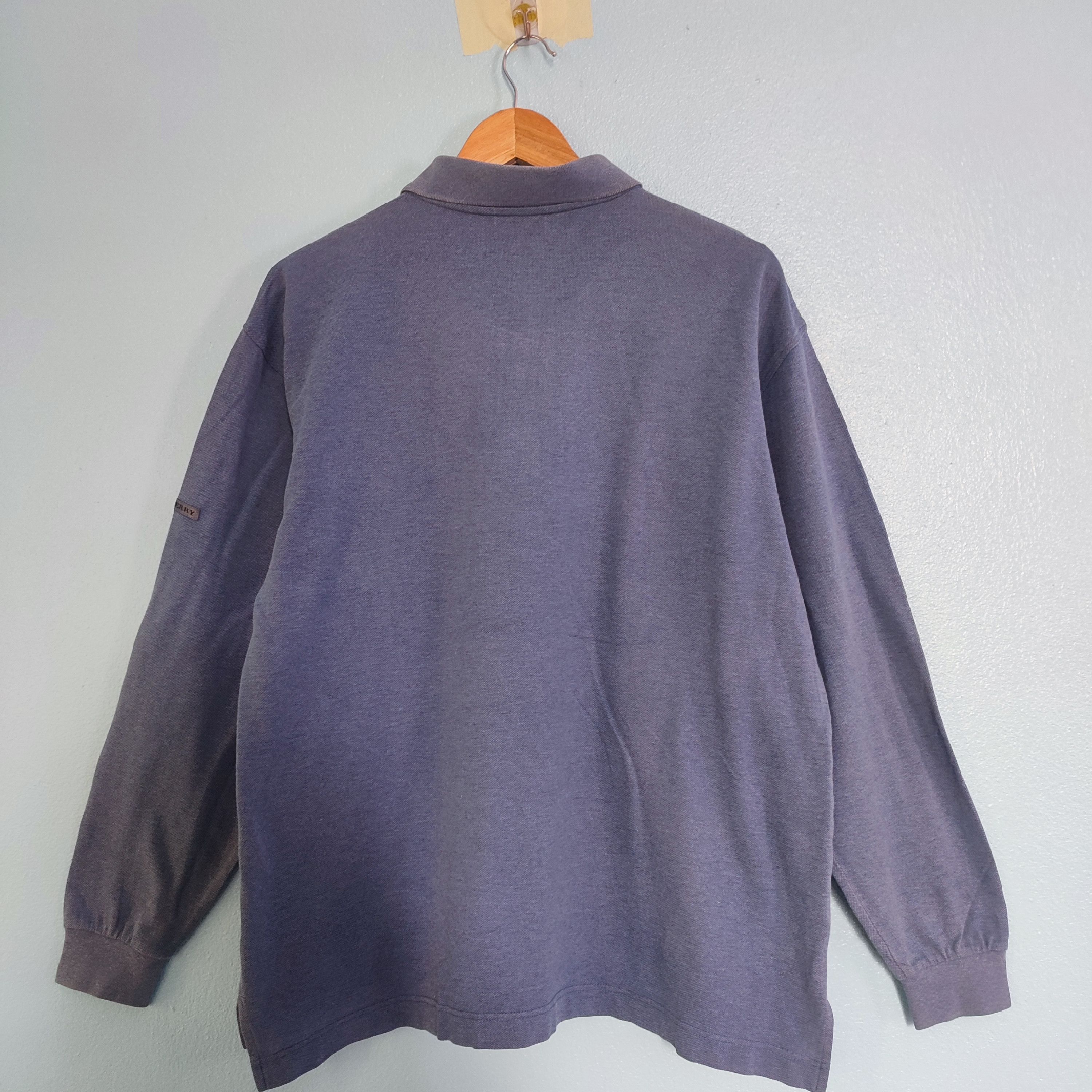 BURBERRY GOLF Single Pocket Design Long Sleeve Shirt