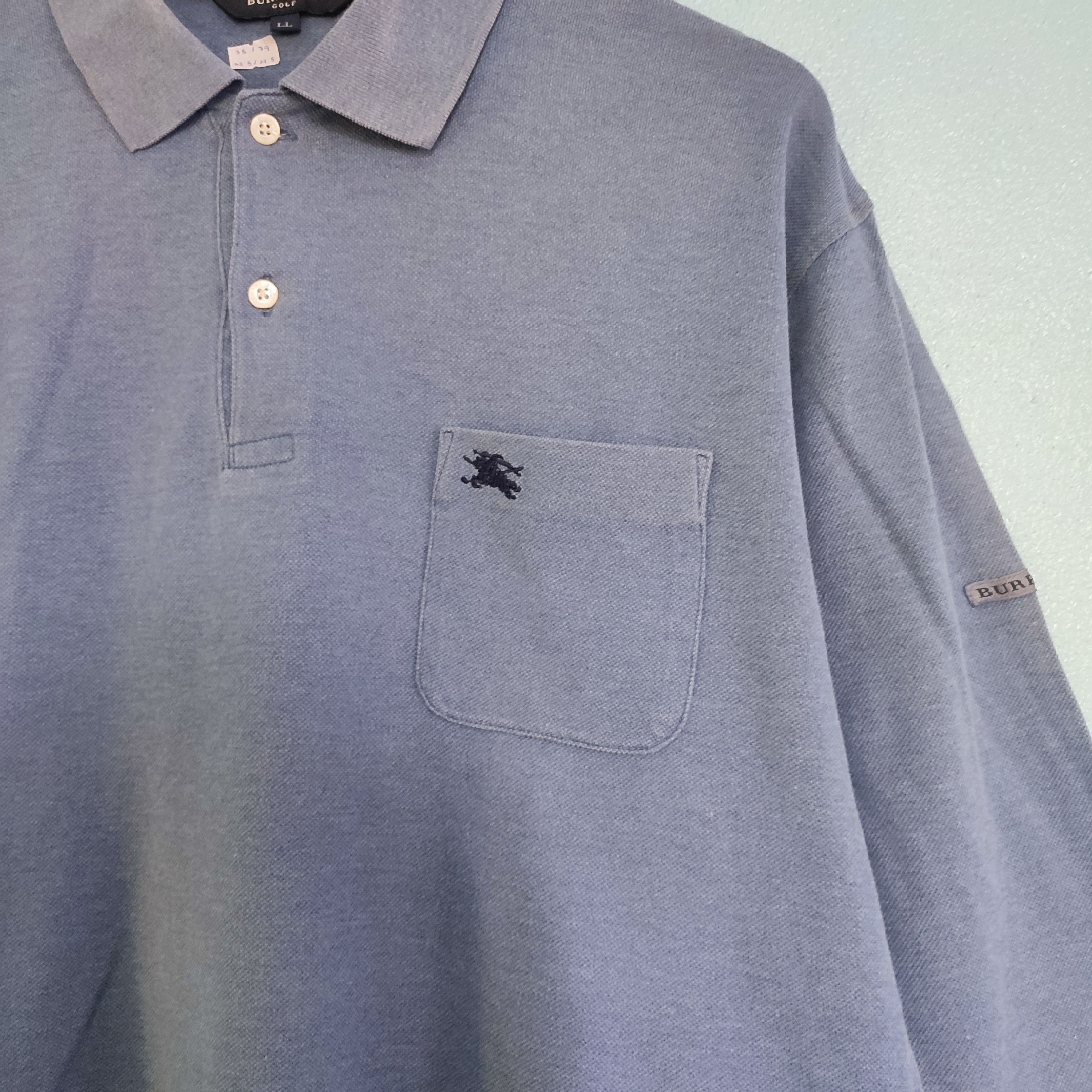 BURBERRY GOLF Single Pocket Design Long Sleeve Shirt