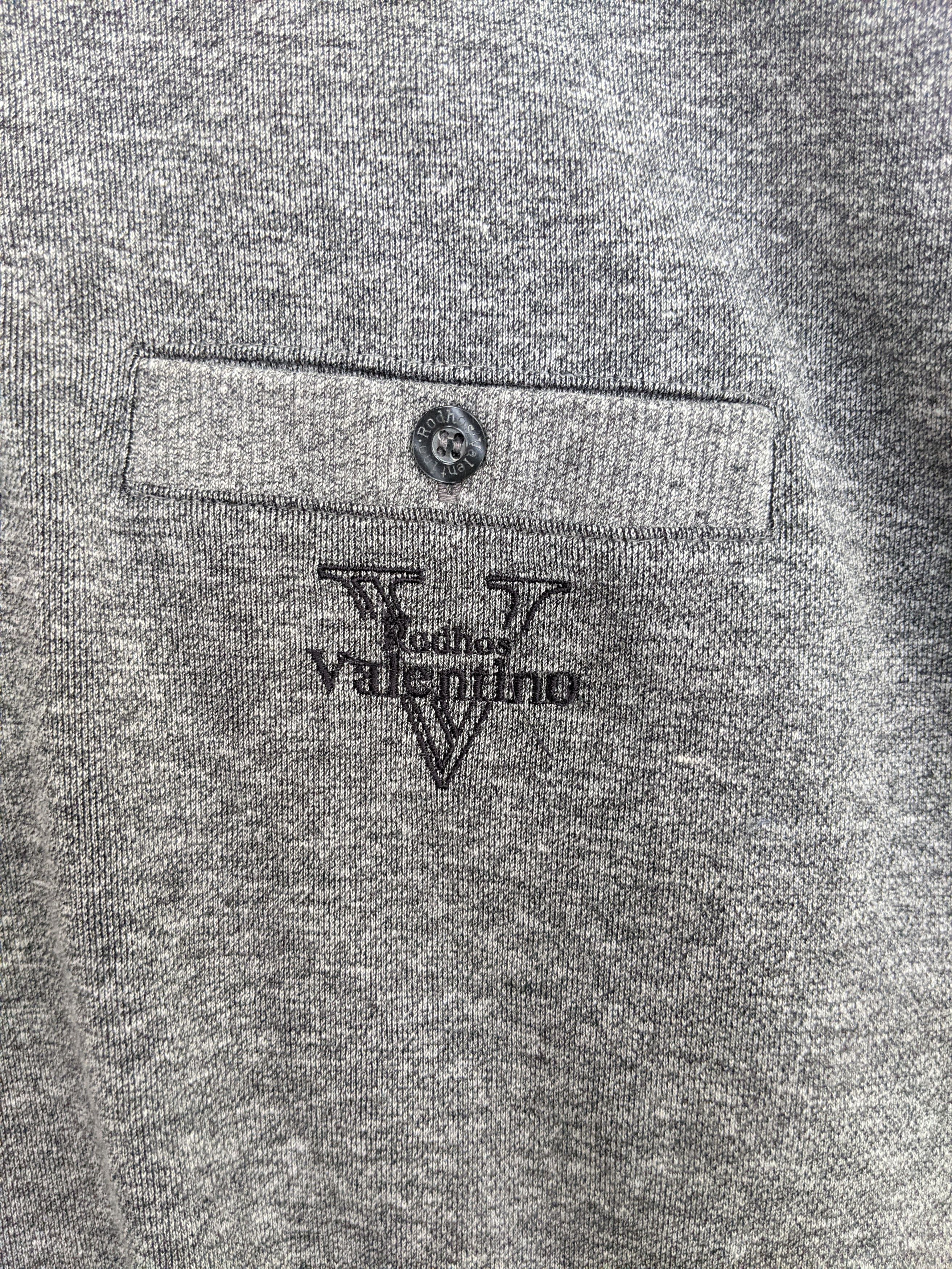 Vintage Vintage Rodhos Valentino Half Button Sweatshirt Size US L / EU 52-54 / 3 - 3 Thumbnail