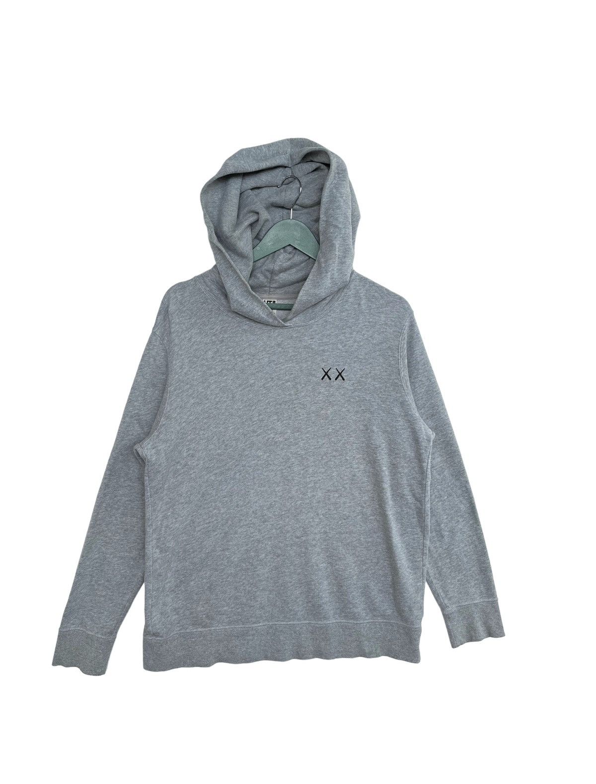 Image of Kaws X Sesame Street Hoodie in Grey, Men's (Size XL)