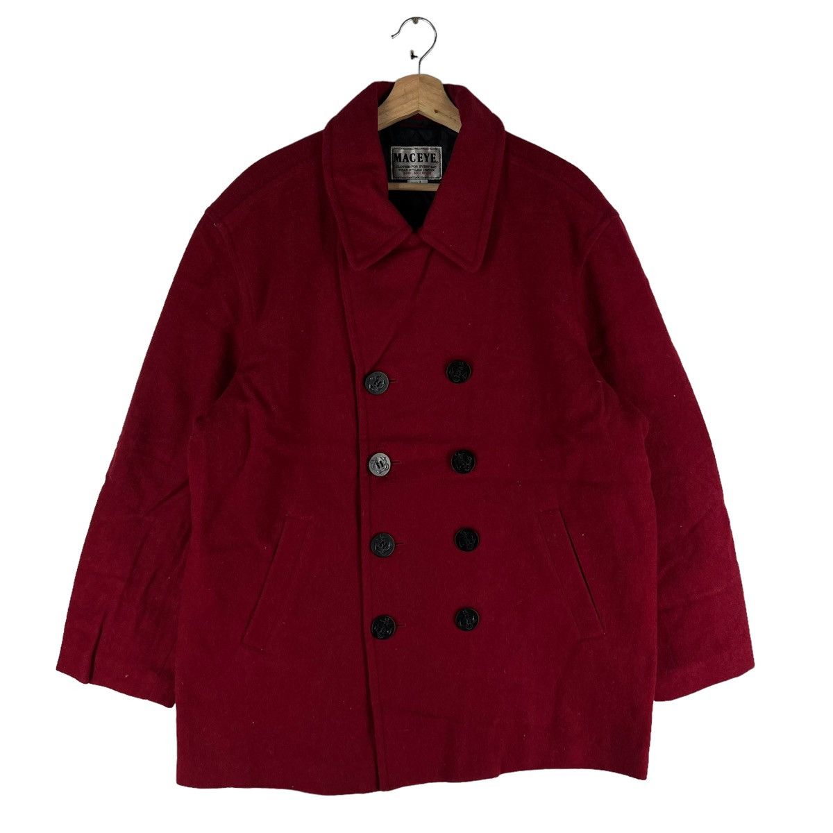 Japanese Brand VINTAGE WOOL JACKET MAC EYE ISSEY MIYAKE INSPIRED Size US L / EU 52-54 / 3 - 1 Thumbnail