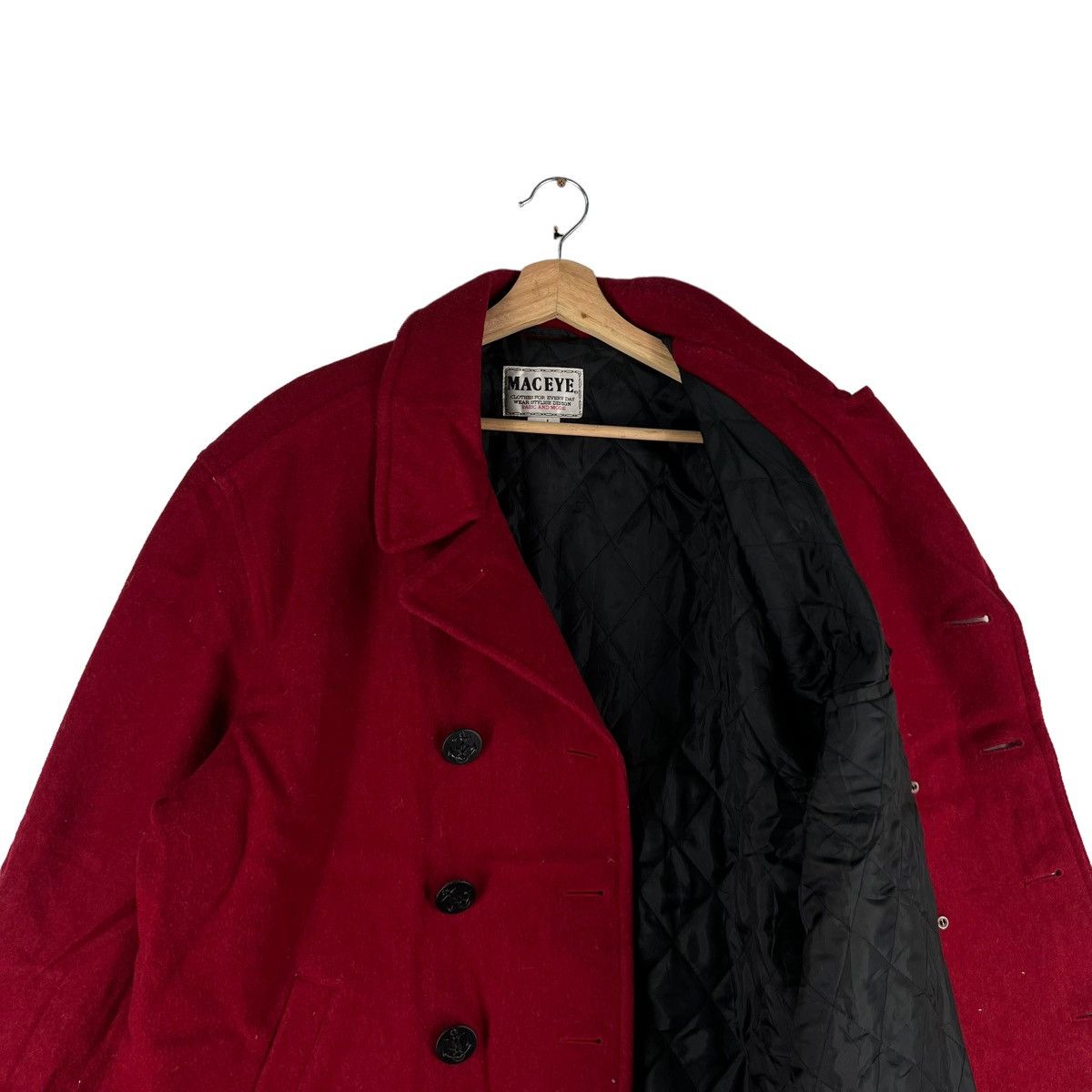 Japanese Brand VINTAGE WOOL JACKET MAC EYE ISSEY MIYAKE INSPIRED Size US L / EU 52-54 / 3 - 8 Thumbnail